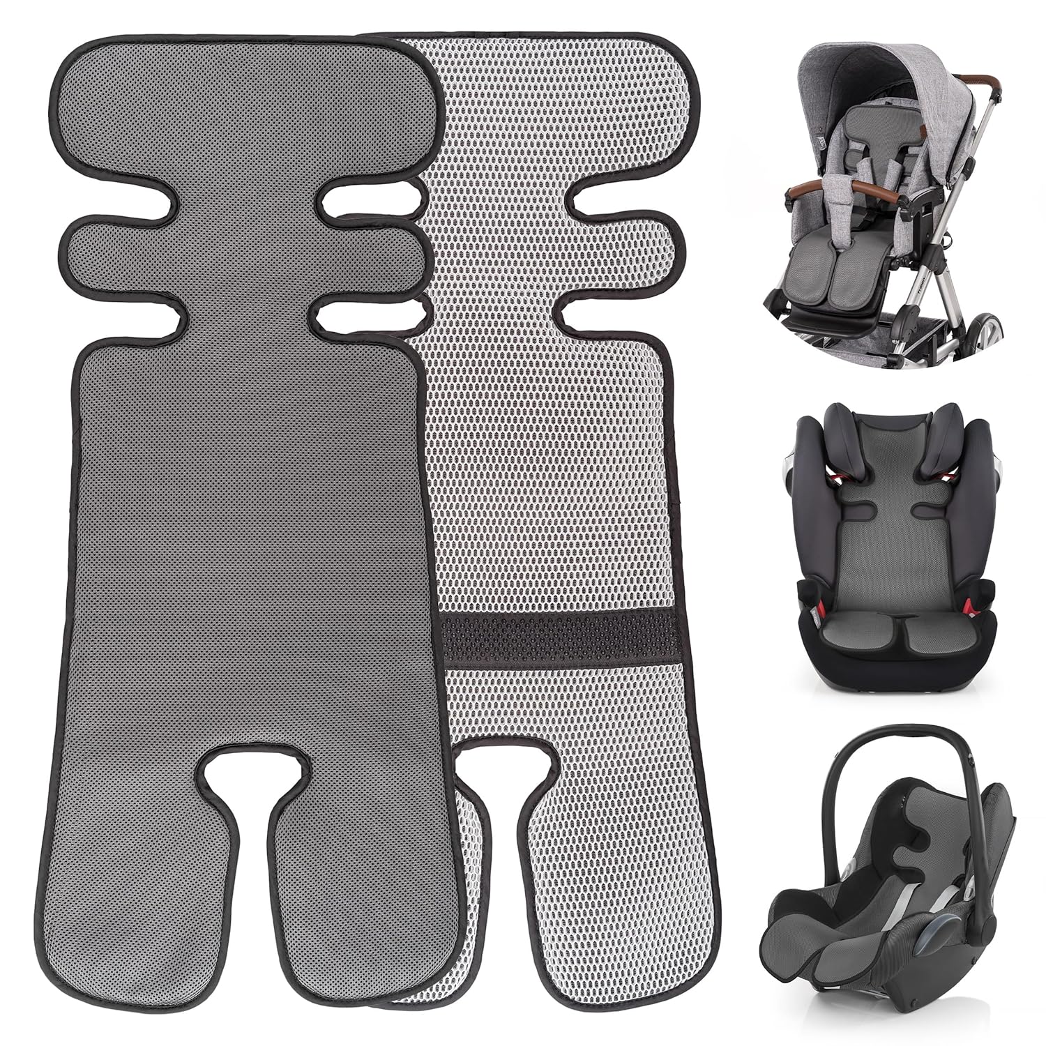 Atmungsaktive Sommer Sitzeinlage, Sitzauflage für Kinderwagen, Buggy