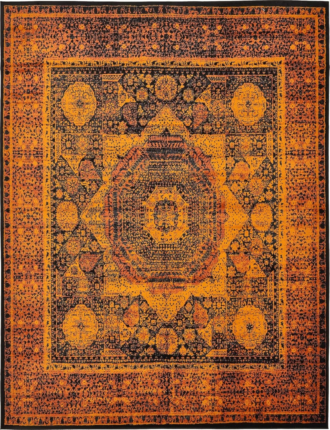 Unique Loom Istanbul Collection Terracotta 10 x 13 Area Rug