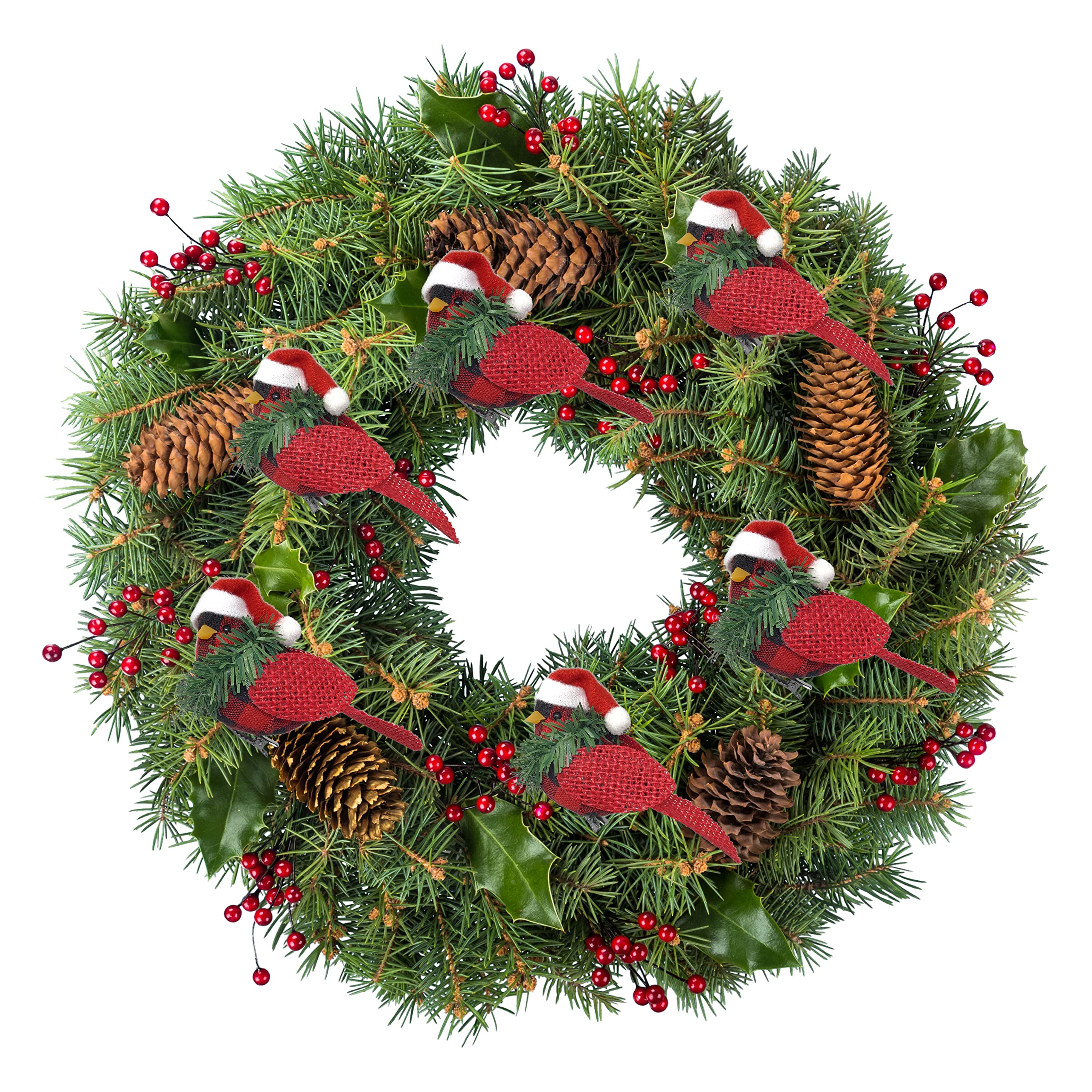 BANBERRY DESIGNS Christmas Cardinal Clip On Ornaments
