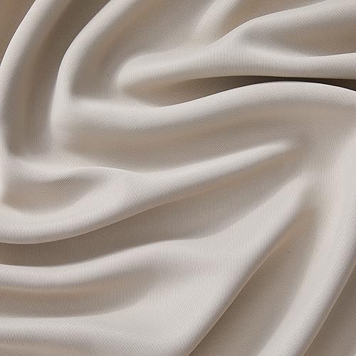 Miniatura 7 de HLC.ME Oxford - Cortinas opacas de 84 pulgadas de largo, paneles de cortina con aislamiento térmico con ojales, juego de 2