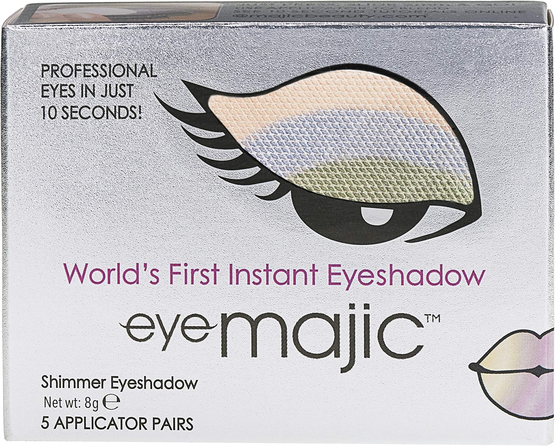 Eye Majic Instant Eyeshadow, 5 Pair Pack - Easy Professional Makeup in 10 Seconds - Optimistic