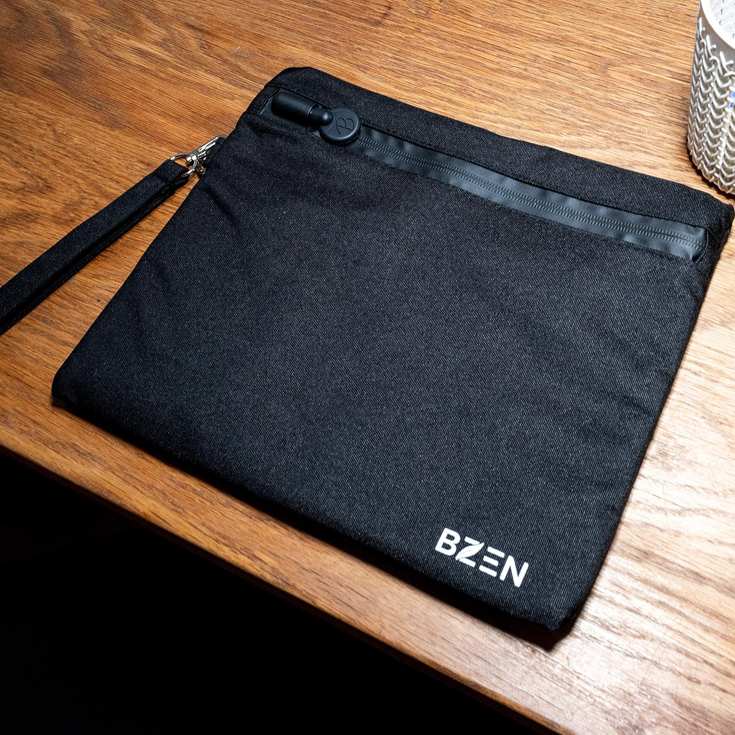 Smell proof bag with front waterproof zipper by BZEN odor proof bag with 5 Free plastic resealable bags