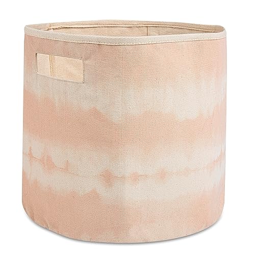 Crane Baby Contenedor de almacenamiento de tela para guardería y niños pequeños, almacenamiento de juguetes para niños y niñas, teñido anudado azul,