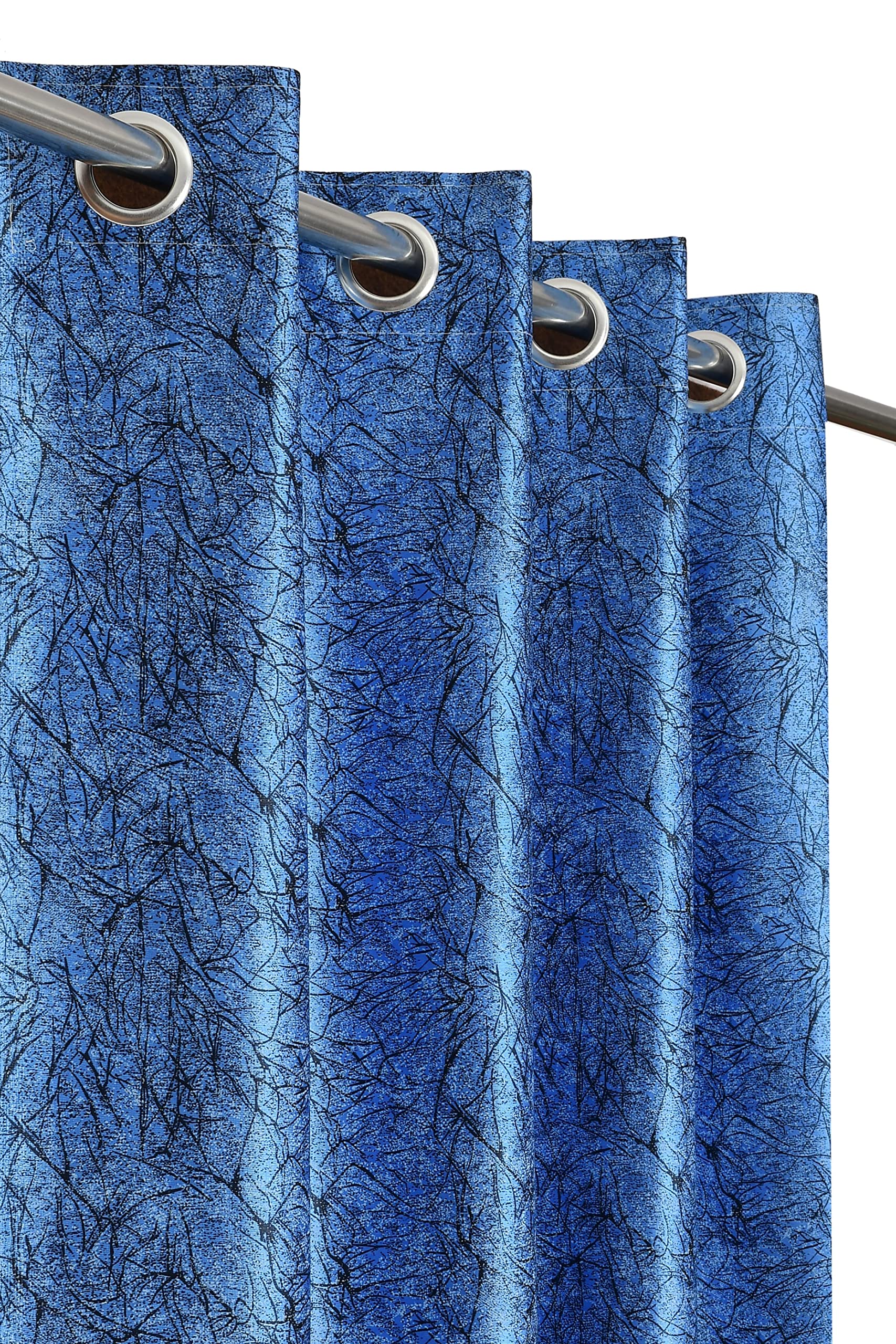 CRAFT SHOPPING Softy Texture 6 Feet Polyster Curtain Drapes for Window Curtains Set of 2 Peice | Room Darkening Blackout Curtains for Bedroom Living Room Decor (4 X 6 Feet), Blue (B0CBKHFQND) Amazon Price History, Amazon Price Tracker