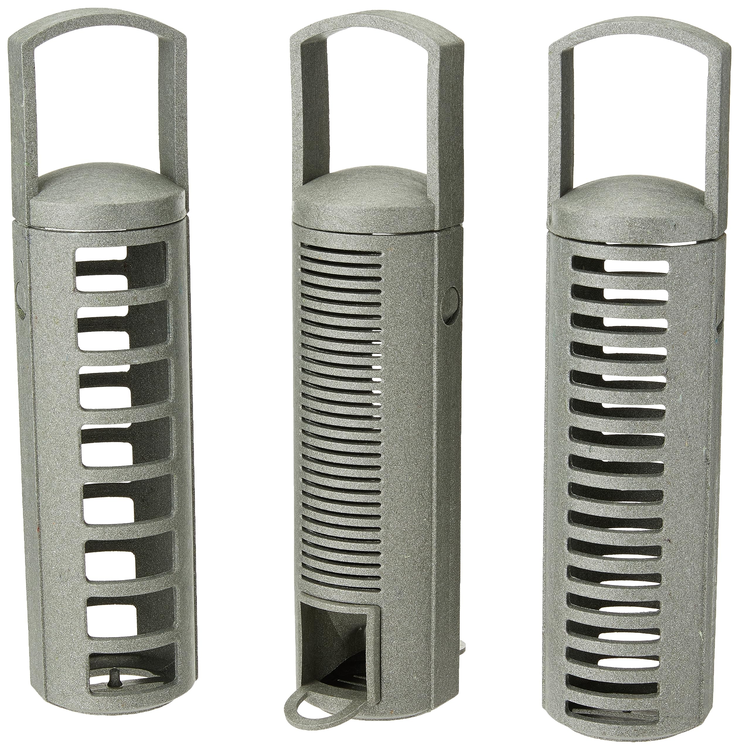 Rosewood Recycled Seed, Peanut and Fat Ball Feeder Set for Wild Bird Food, 25554, Green, Pcak of 3