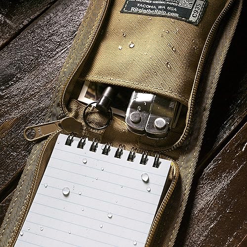 Miniatura 6 de Rite In The Rain Funda para cuaderno de tela CORDURA resistente a la intemperie, 3" x 5", cubierta color canela (No. C935)