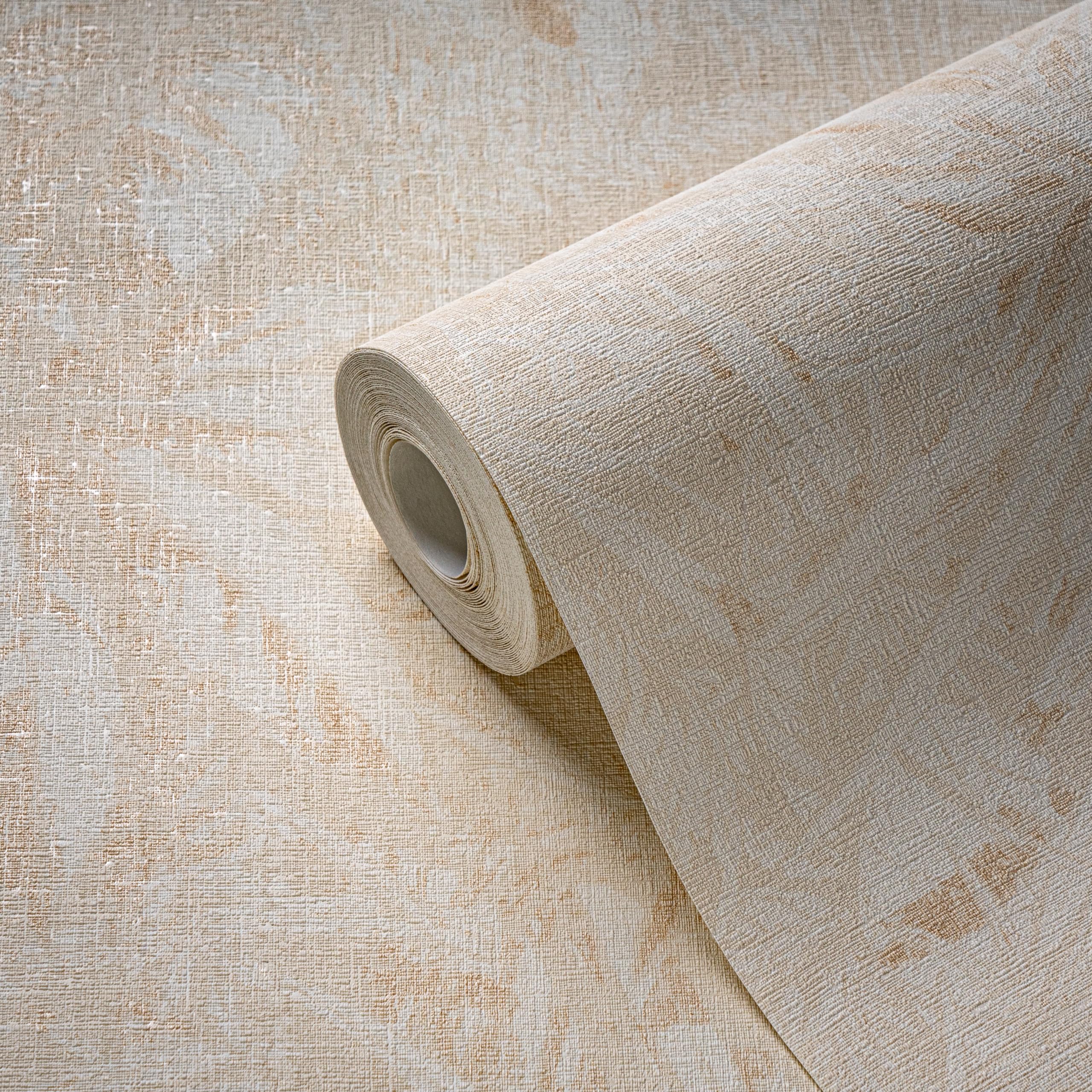 A.S. Création Wallpaper Beige Yellow Jungle Wallpaper 395602 Non-Woven Wallpaper Floral with Subtle Metallic Effect 10.05 m x 0.53 m Made in Germany - Image 4