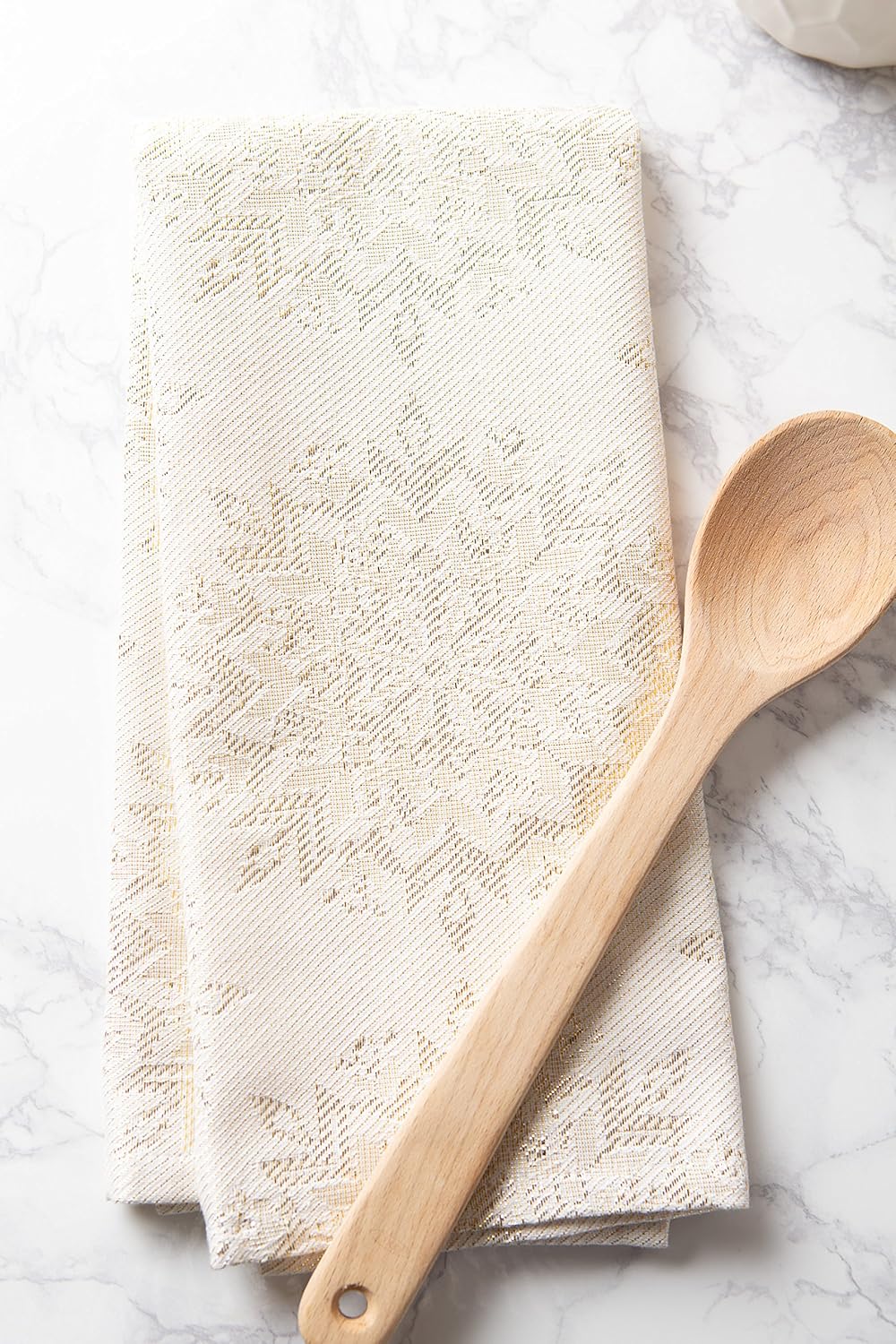 DII Christmas Dish Towels Decorative Metallic Holiday Kitchen Towel Set, 18x28, Snowflakes, 3 Count - Image 6