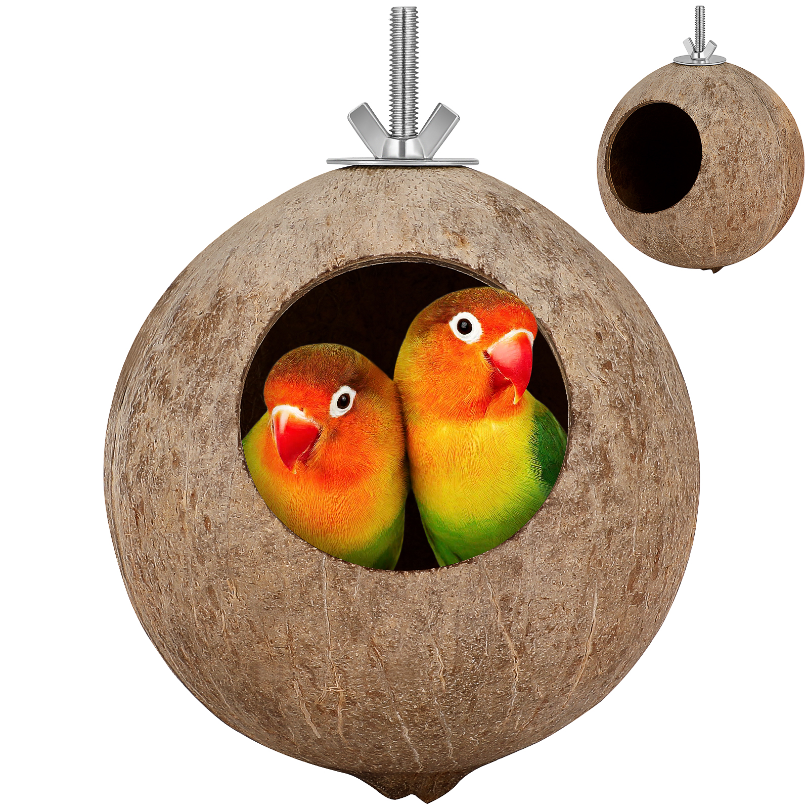Fibra Coco Nido De Fibra De Coco Para Pájaros - Natural Y Ecológico - Ideal Para Aves Y Pequeños Animales Nido Pajaro