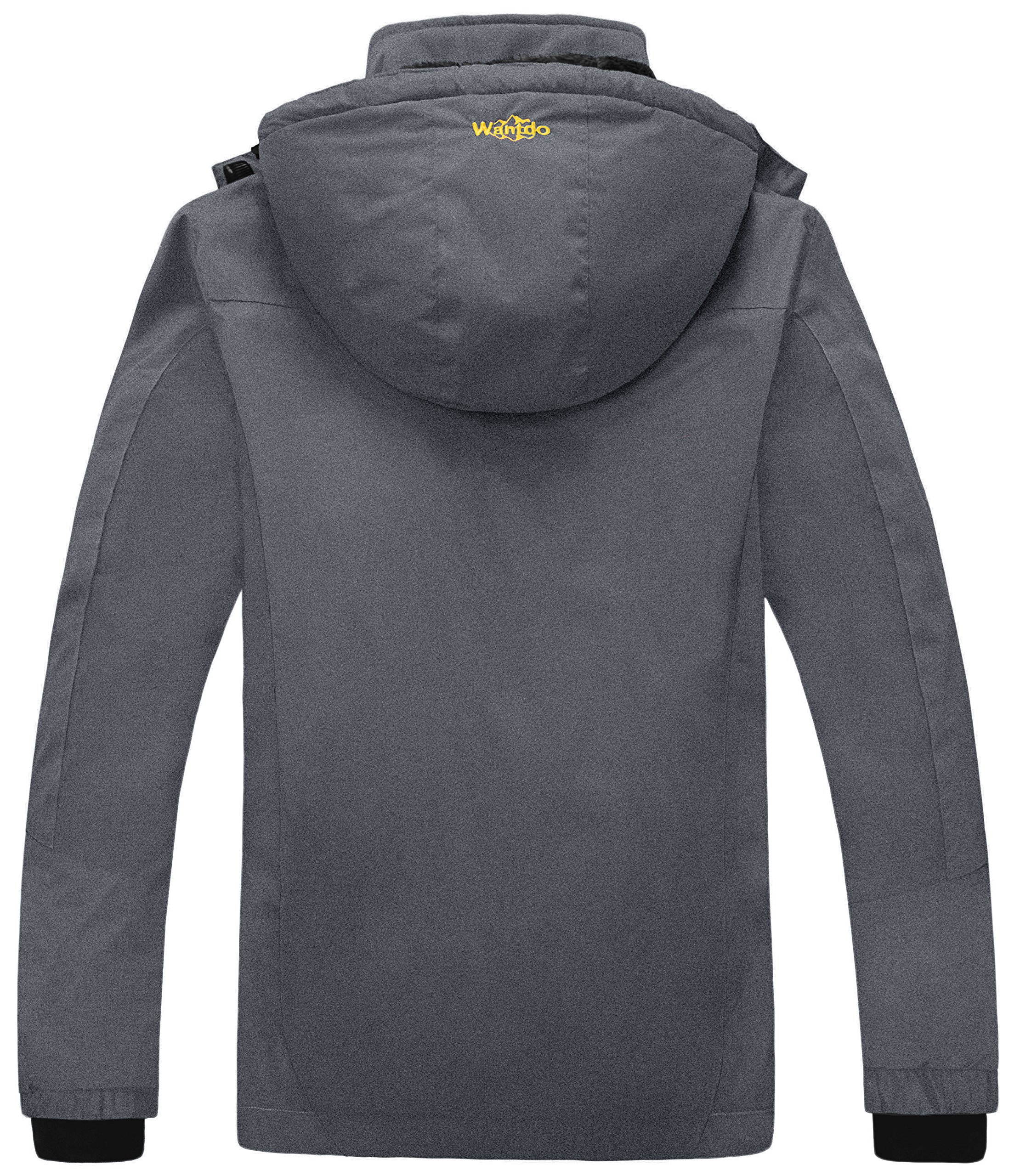 Wantdo Giacca da Sci Montagna Invernale Parka da Neve Caldo con Cappuccio Cappotto da Snowboard Giubbotto da Escursionismo Impermeabile Donna