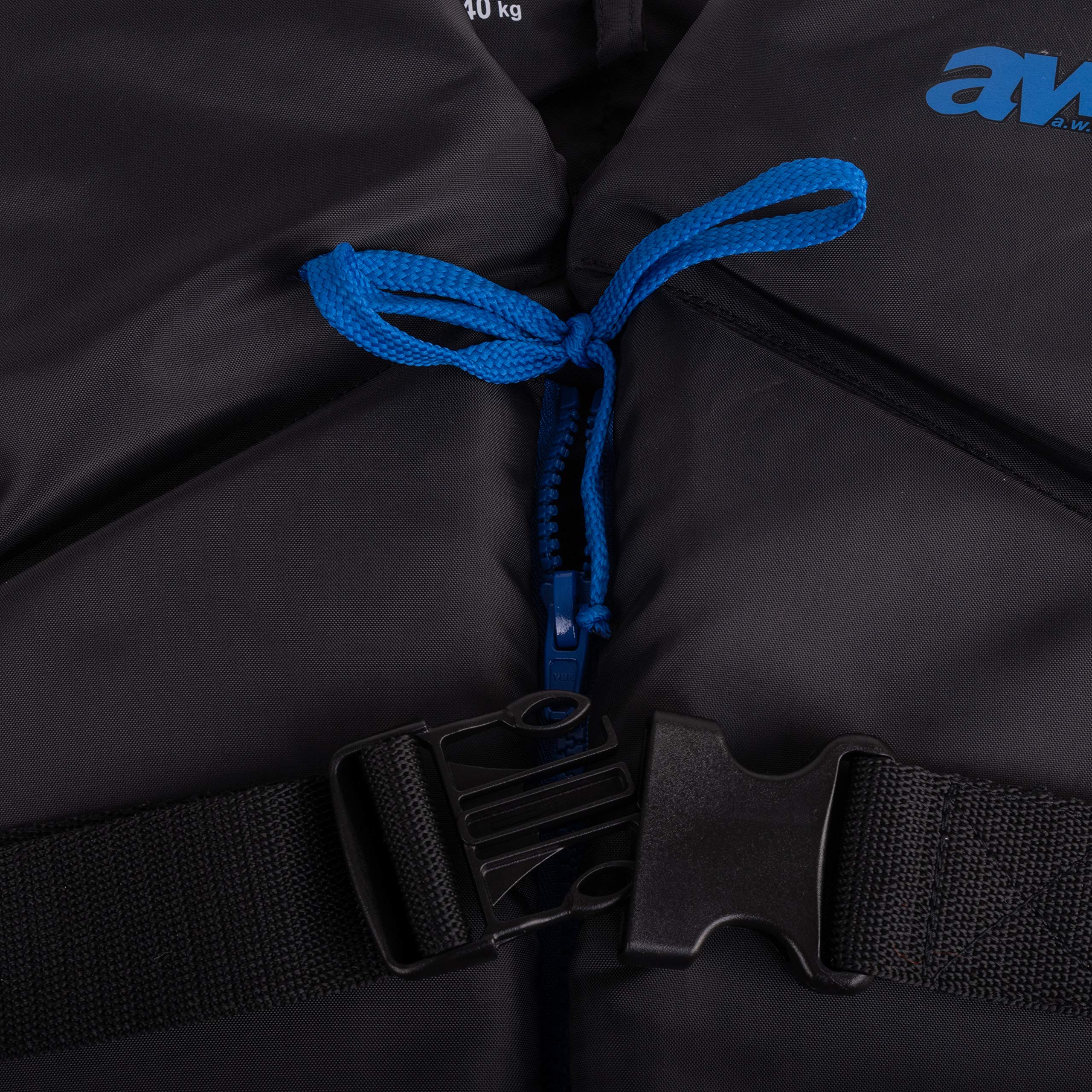 AWN Black Edition 50 N Regattaweste Sicherheitsweste Schwimmhilfe Feststoffweste Kajak Sup Windsurfen Kite 50-70 kg
