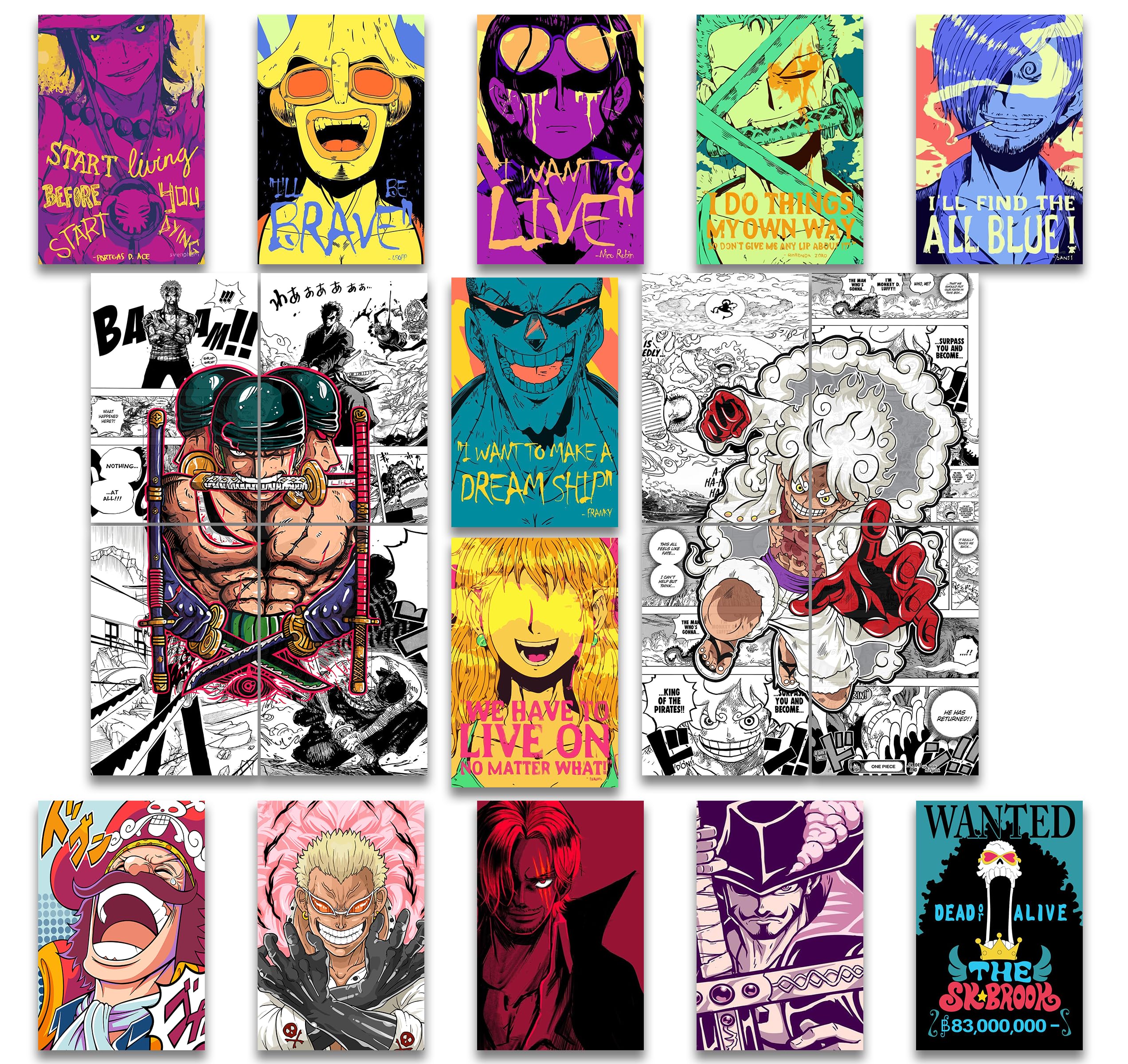 VEENSHI set of 20 onepiece wall poster kit | anime poster of onepiece | size : 11.9x8.3 inch | 300 GSM Hard posters (B0CVQ76MR7) Amazon Price History, Amazon Price Tracker