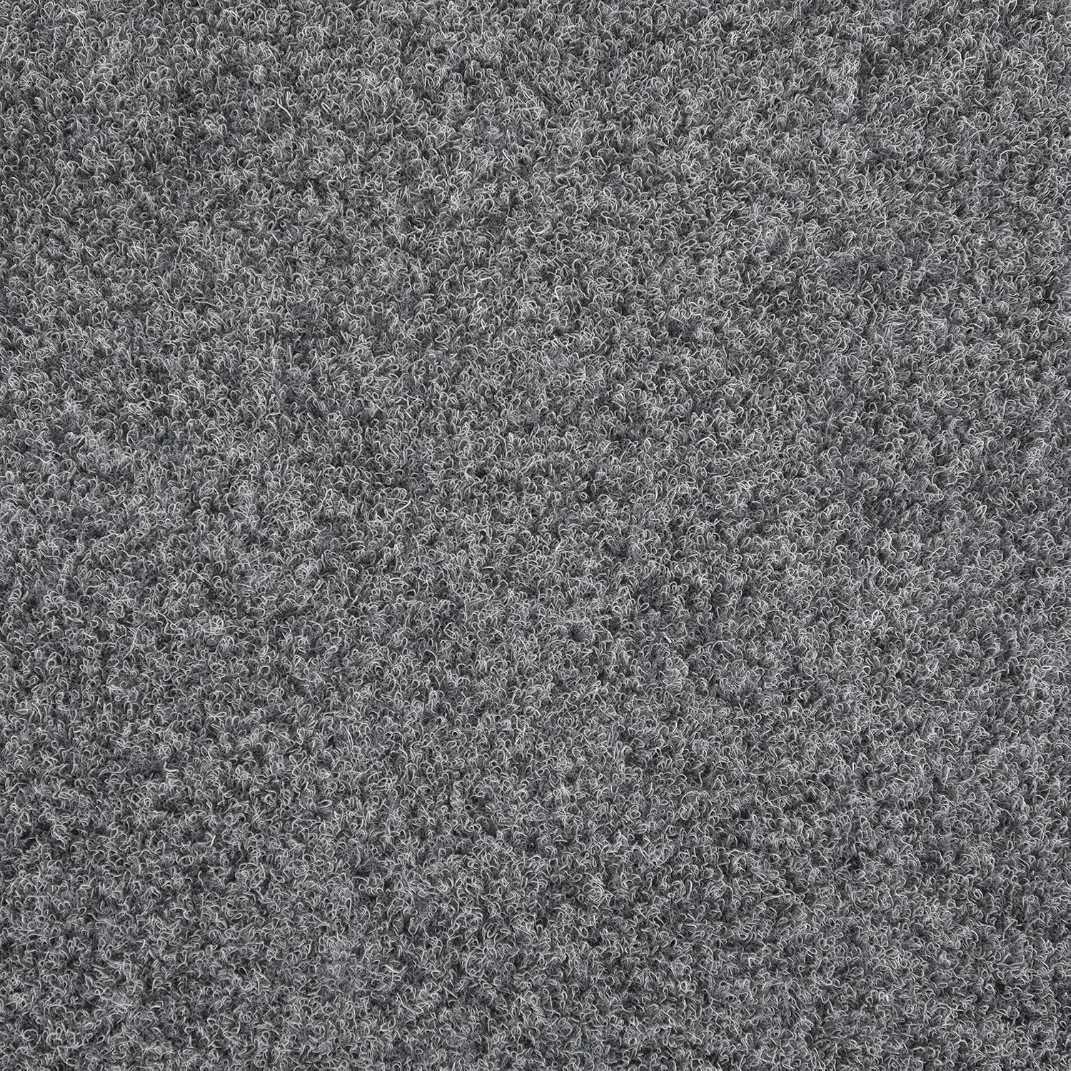IncStores 5/8 Inch Thick Premium Soft Carpet-Top Foam Tiles | High-Density Commercial Carpet Tiles for Basement, Classroom, and Trade Show Floor Protection | Dark Grey, 10 Tiles