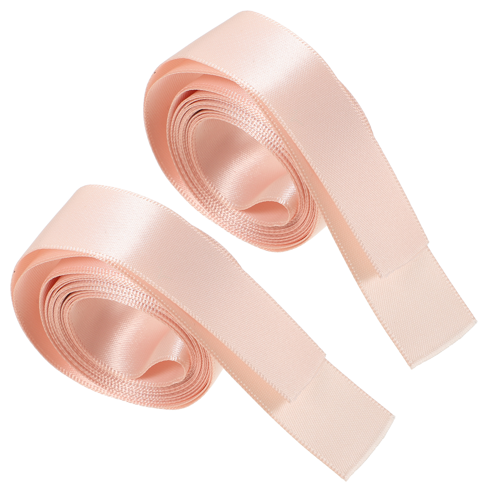 LIFKOME 2pcs Pink Satin Ribbon Ballet Flats Shoes Ribbon