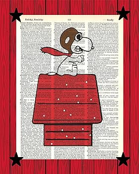 Amazon.com: Snoopy Red Baron Poster Charlie Brown Peanuts