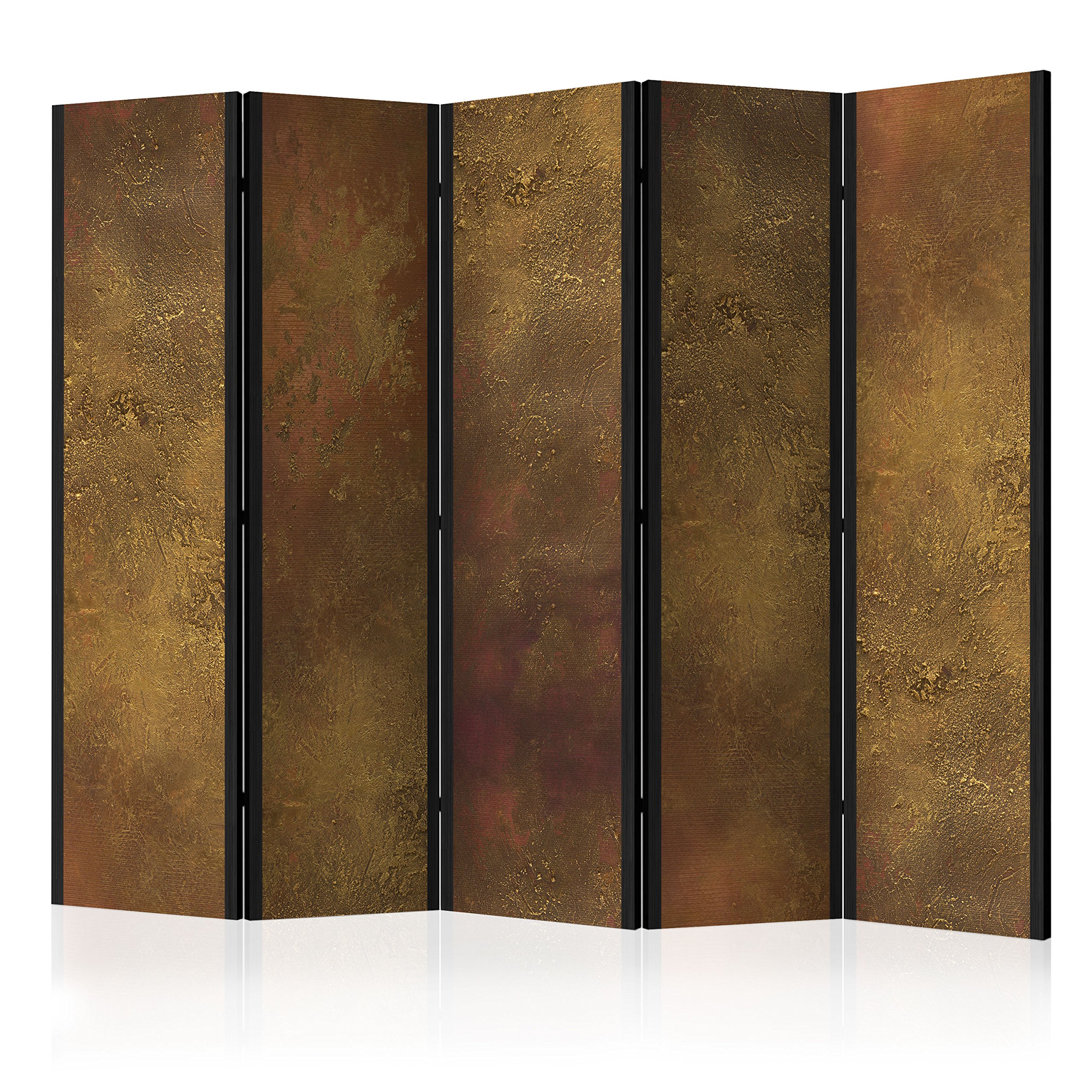 murando Decorative Room Divider 225x172 cm / 89"x68" Double-Sided Folding Screen 5 Panels Room Partition Non-Woven Canvas Print Opaque Photo Display Home Office Abstract f-A-0398-z-c