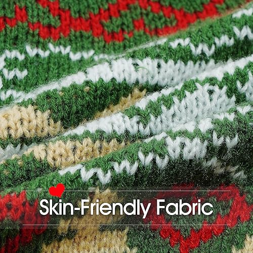 Miniatura 2 de PUMYPOREITY Suéter de Navidad para perro, suéter cálido para perro de tamaño grande, suéteres de cuello alto para perros grandes, traje de Navidad