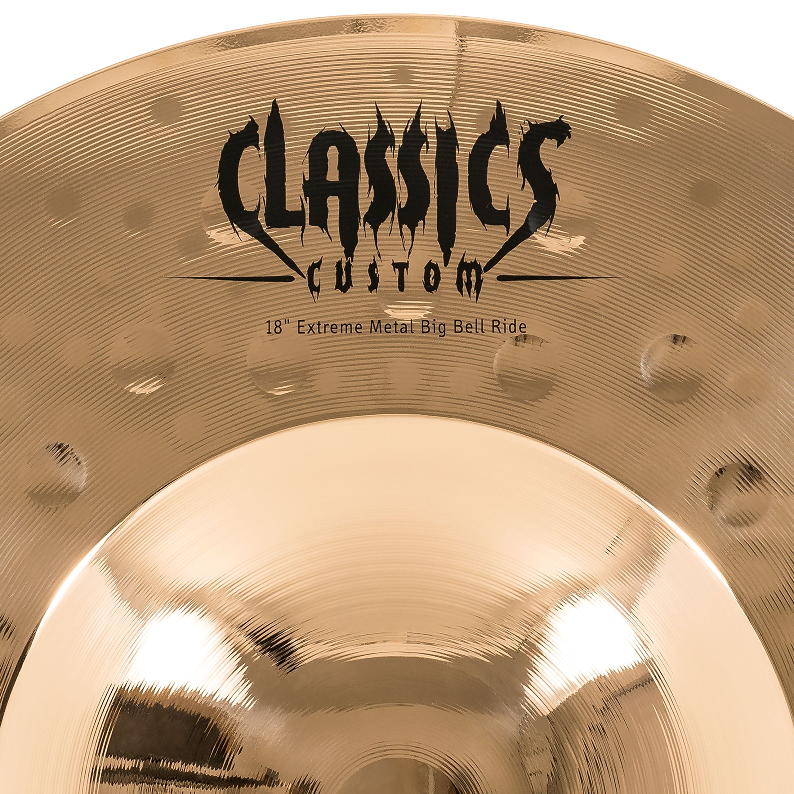 Meinl Cymbals Classics Custom Extreme Metal Piatto Big Bell Ride 18 pollici (45,72cm) per Batteria - Bronzo B12, Finitura Brillante, Prodotto in Germania (CC18EMBBR-B)