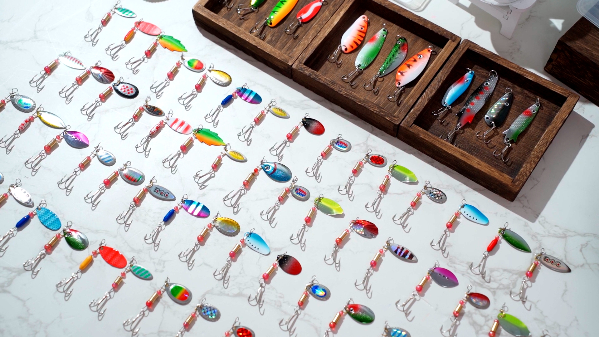 Amazon.com : 100 Pcs Fishing Lures Spinner Baits Metal Trout Lures Fishing Spinners and Spinnerbaits Metal Baits Kit with 4 Pcs Tackle Box for Salmon Bass Walleye Crappie : Sports & Outdoors Amazon.com : 100 Pcs Fishing Lures Spinner Baits Metal Trout Lures Fishing Spinners and Spinnerbaits Metal Baits Kit with 4 Pcs Tackle Box for Salmon Bass Walleye Crappie : Sports & Outdoors