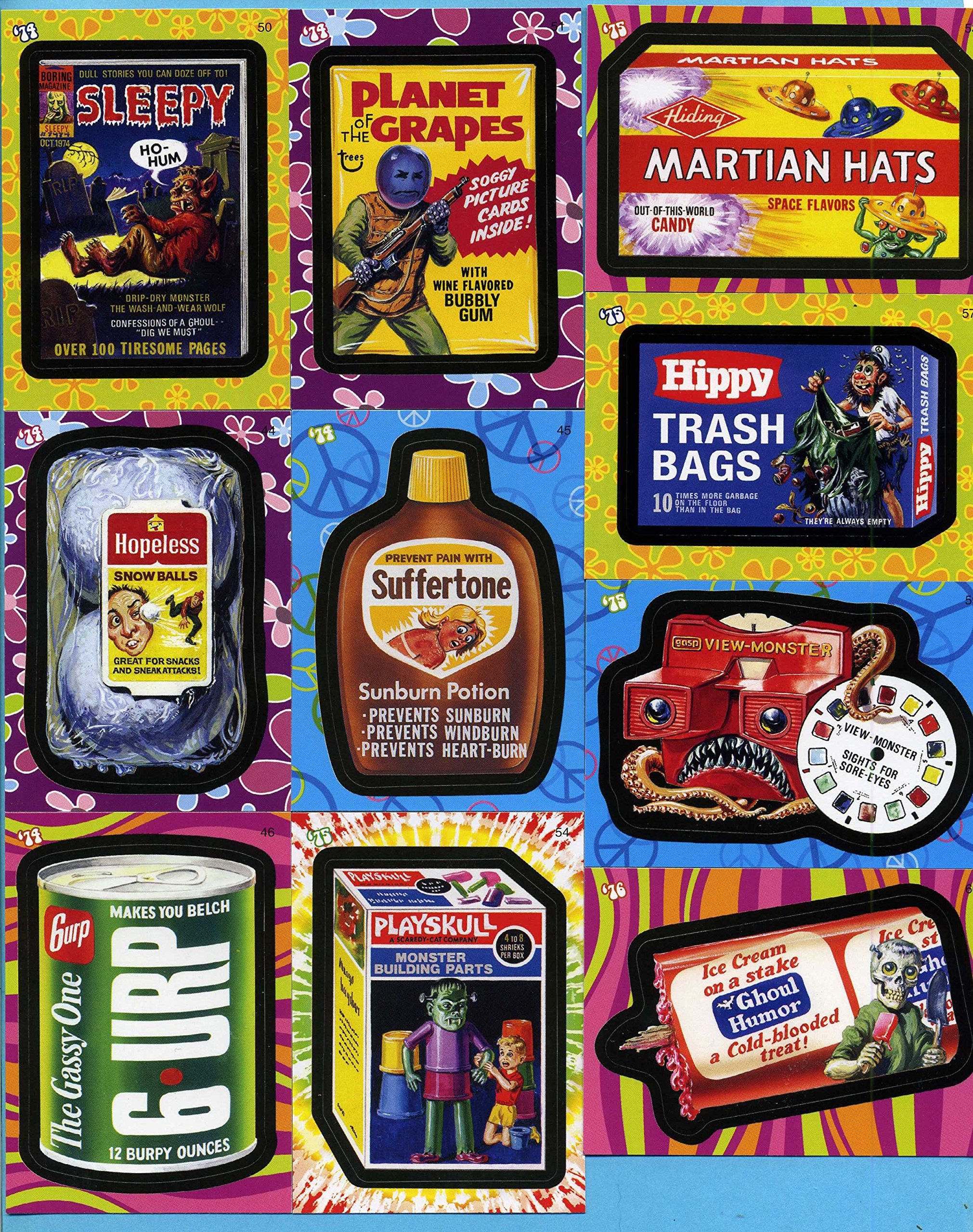 Amazon.com: Wacky Packages Flashback Series 1 ~ 72 Card Set Now OOP : Toys  & Games
