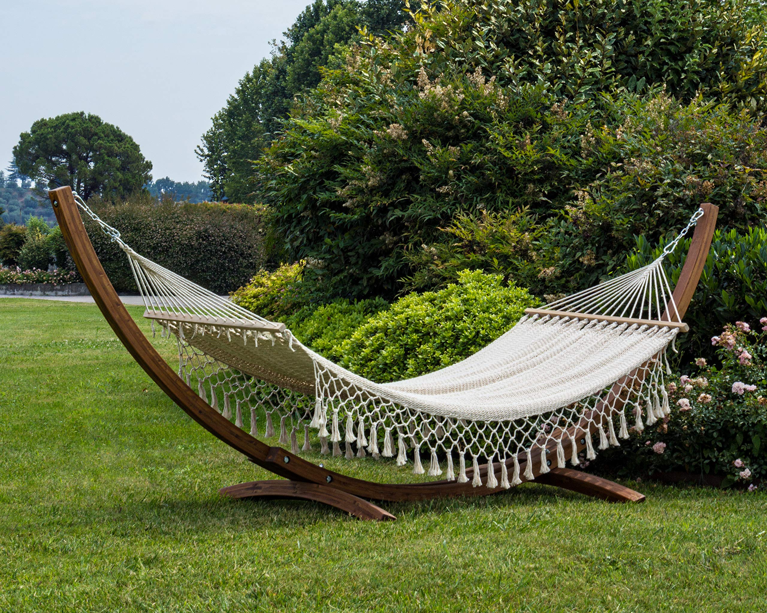 Outdoor-Hängematte mit Stange Lilia 200 x 100 cm Bizzotto