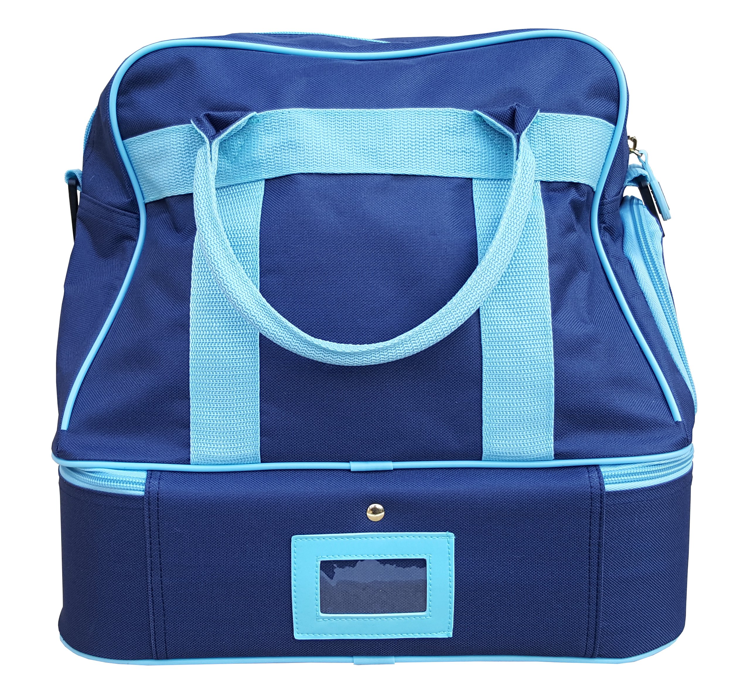 Farne Borsa da bocce, può contenere quattro bocce, in nylon, verde prato