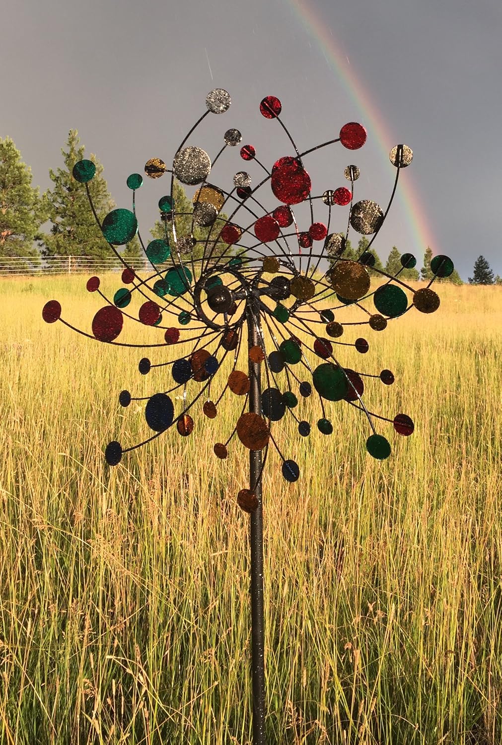 Flash Deals - 80% OFF MJ Spinner Designs Confetti Style Kinetic Wind Garden Spinner