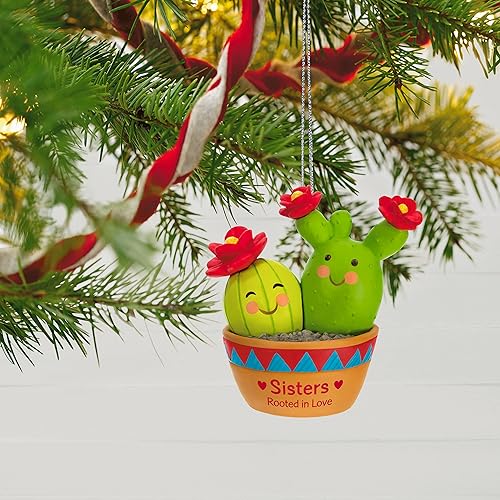 Miniatura 6 de Hallmark Keepsake Adorno de Navidad 2023, enraizado en el amor, regalo de cactus para hermana