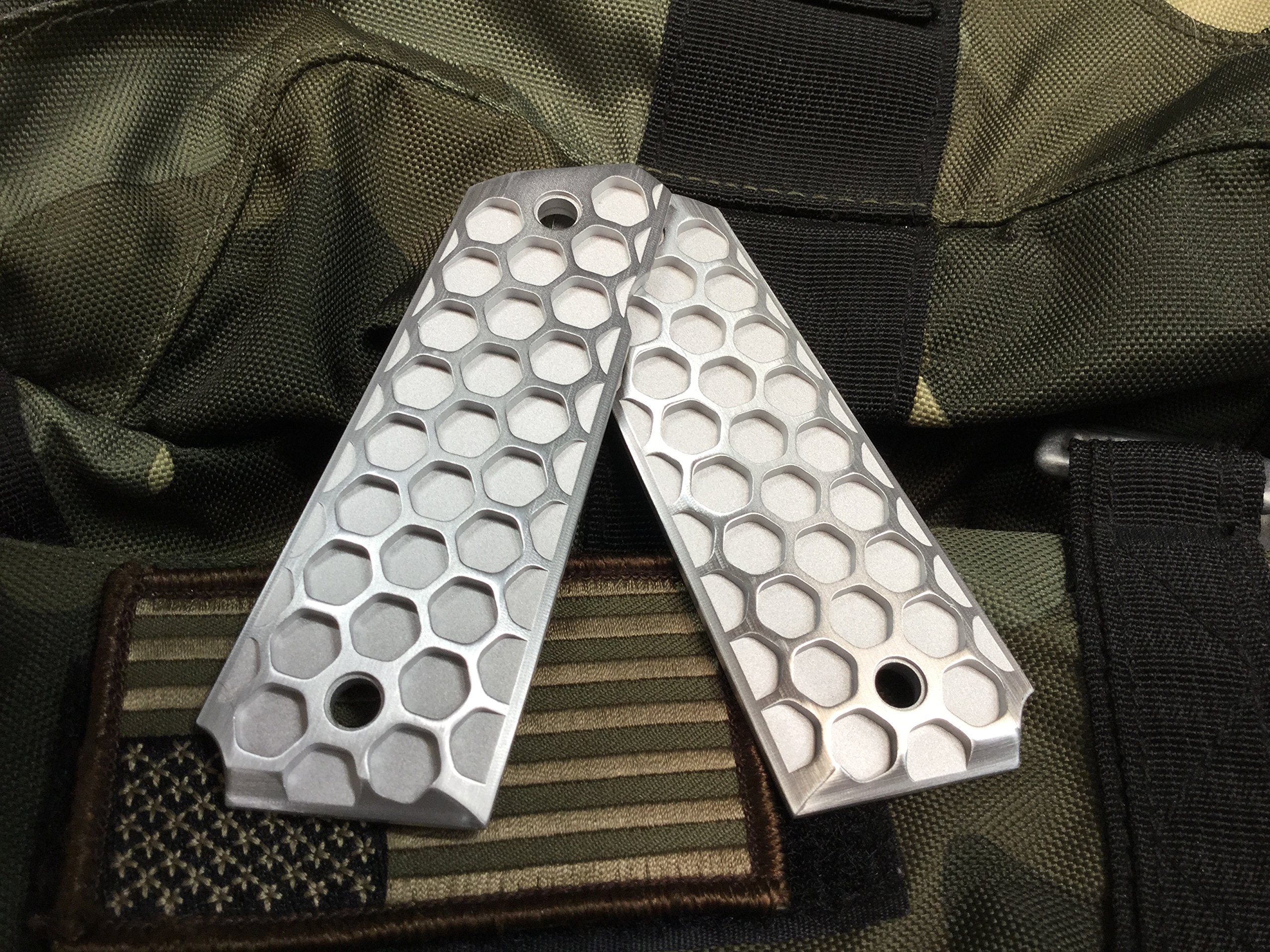 Valkyrie Dynamics 1911 Government/Commander Full Size Grips Aluminum Duo Finish The Hive