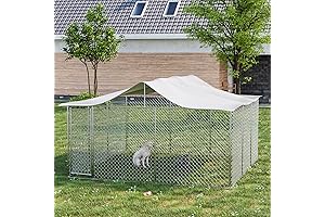 OUYESSIR 15x15x8 FT Large Outdoor Dog Kennel