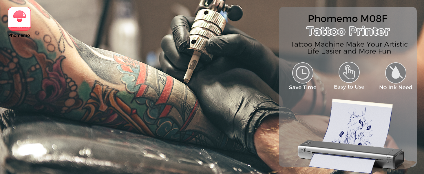 Amazon | タトゥープリンター Phomemo M08F プリンター tattoo printer