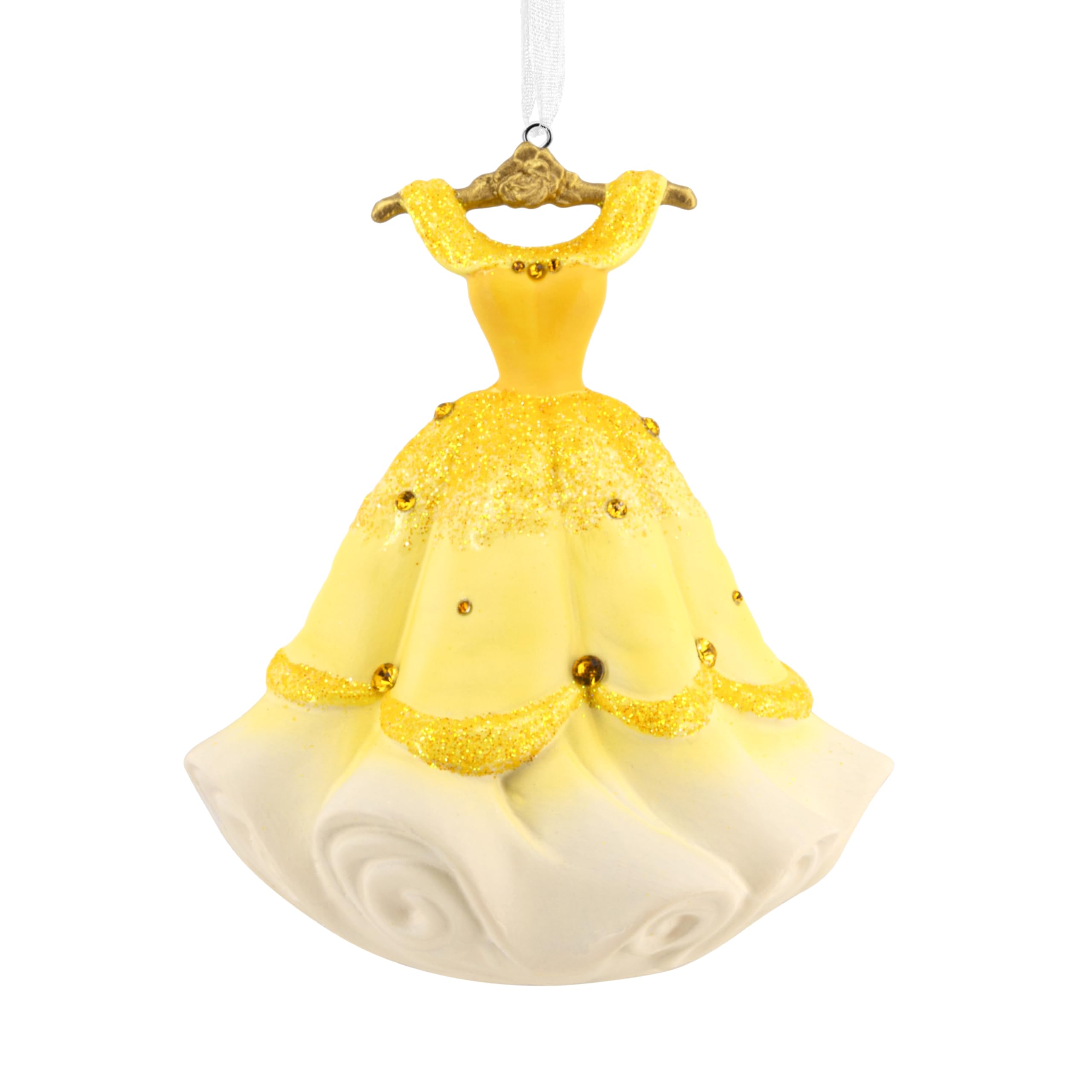 Amazon.com: Hallmark Disney Princess Belle's Gown Christmas Ornament,  Ceramic, Gifts for Disney Fans : Home & Kitchen