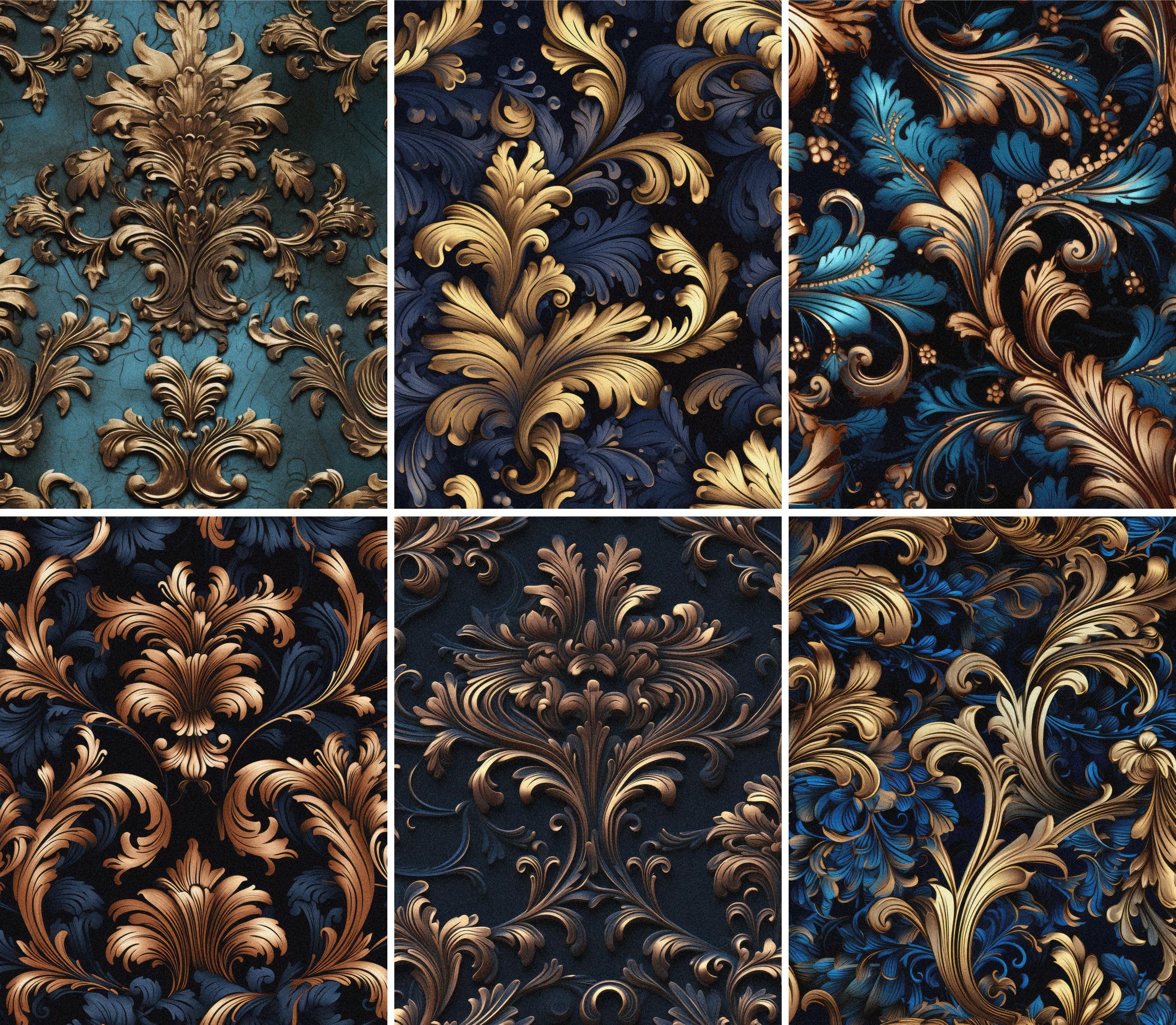 Teal Embossed Rice Paper, 8 x 10.5 inch (6pc) - Mulberry Paper for Decoupage Scrapbooking Cards Crafts by Craft Kreatively