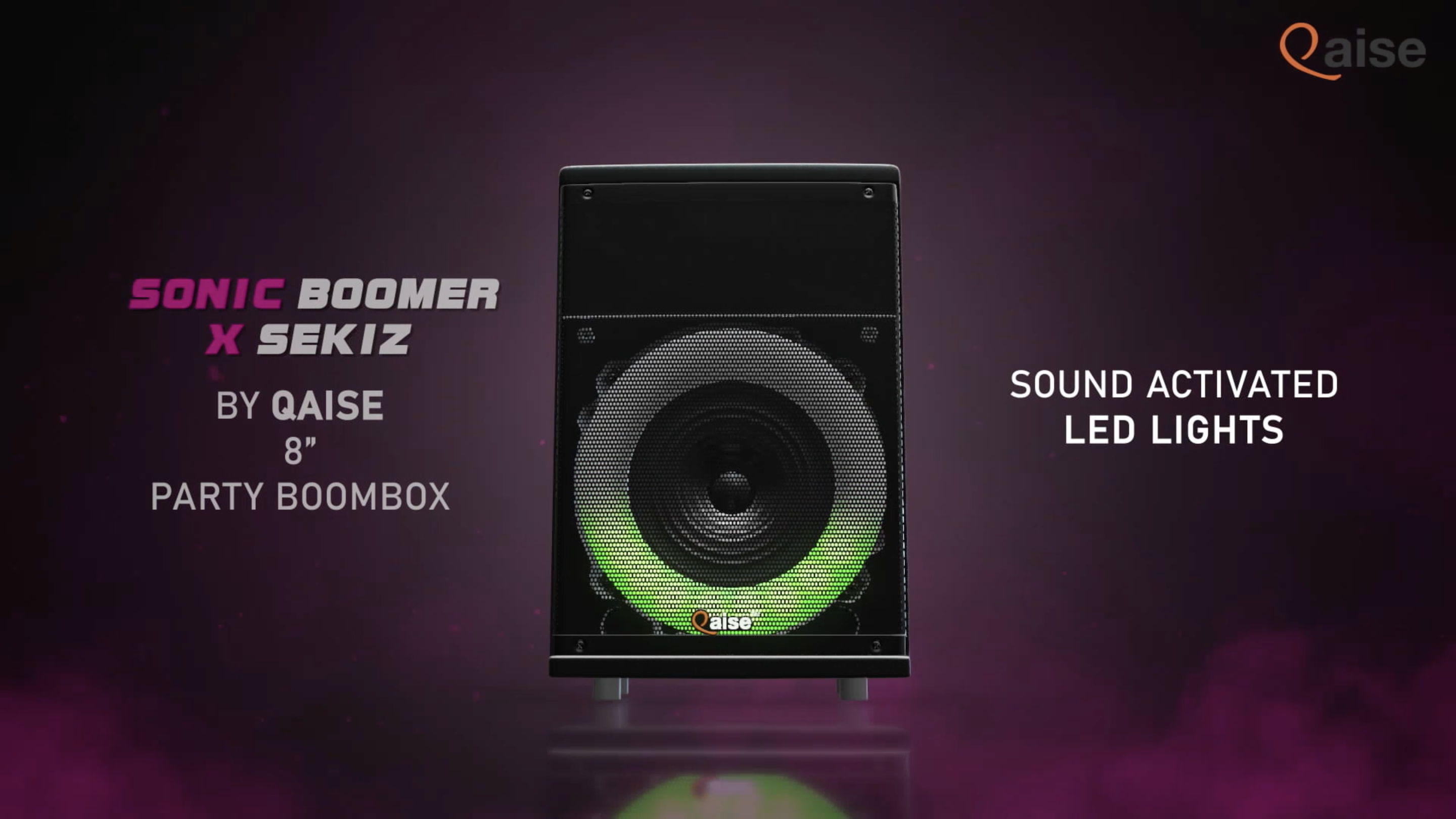 Amazon.com: QAISE Portable Bluetooth Boombox Speaker & Karaoke