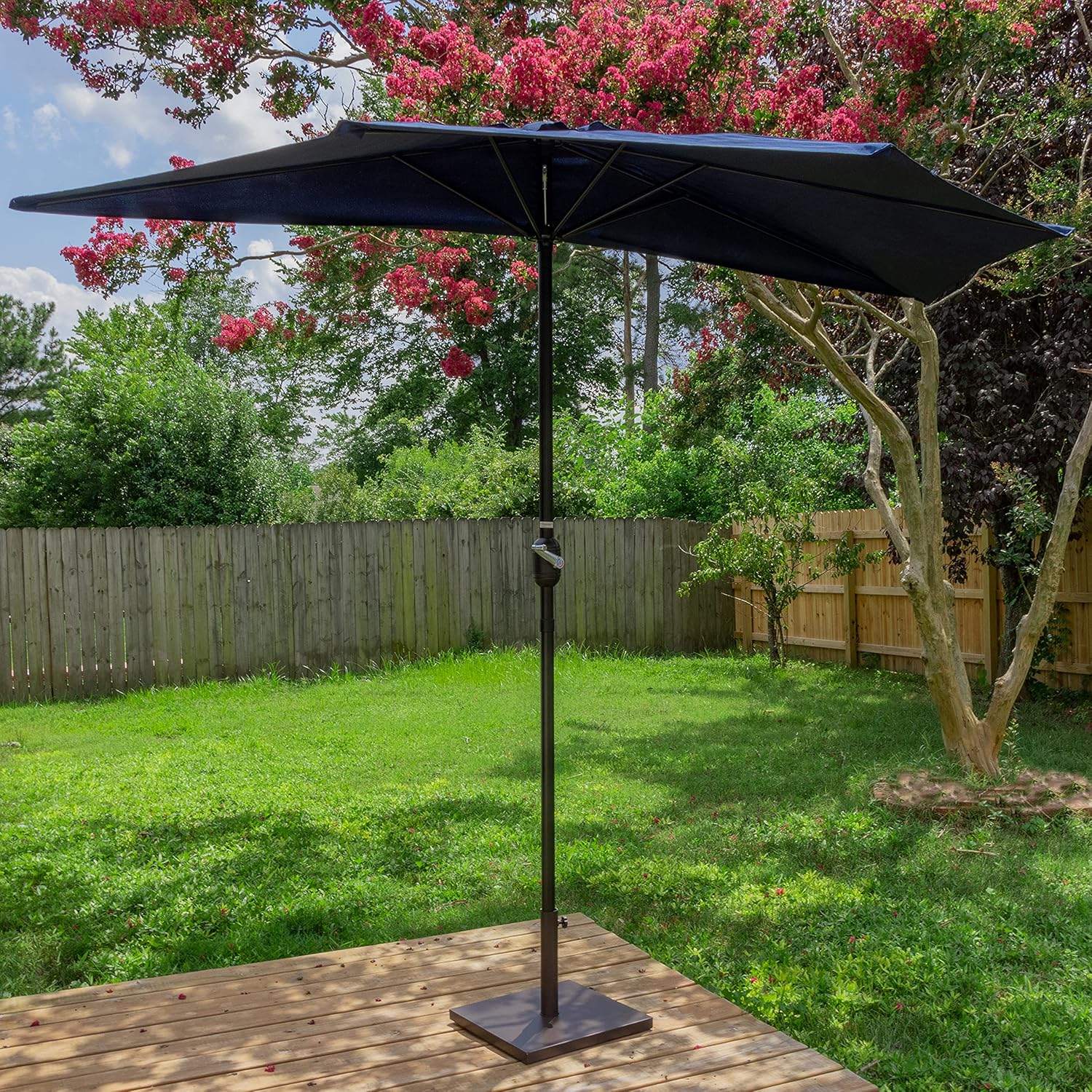 Trademark Innovations 15" Square 28 lb. Cement Umbrella Base (Brown)