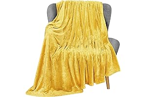 Utopia Bedding Yellow Throw Blanket for Snuggly Nights
