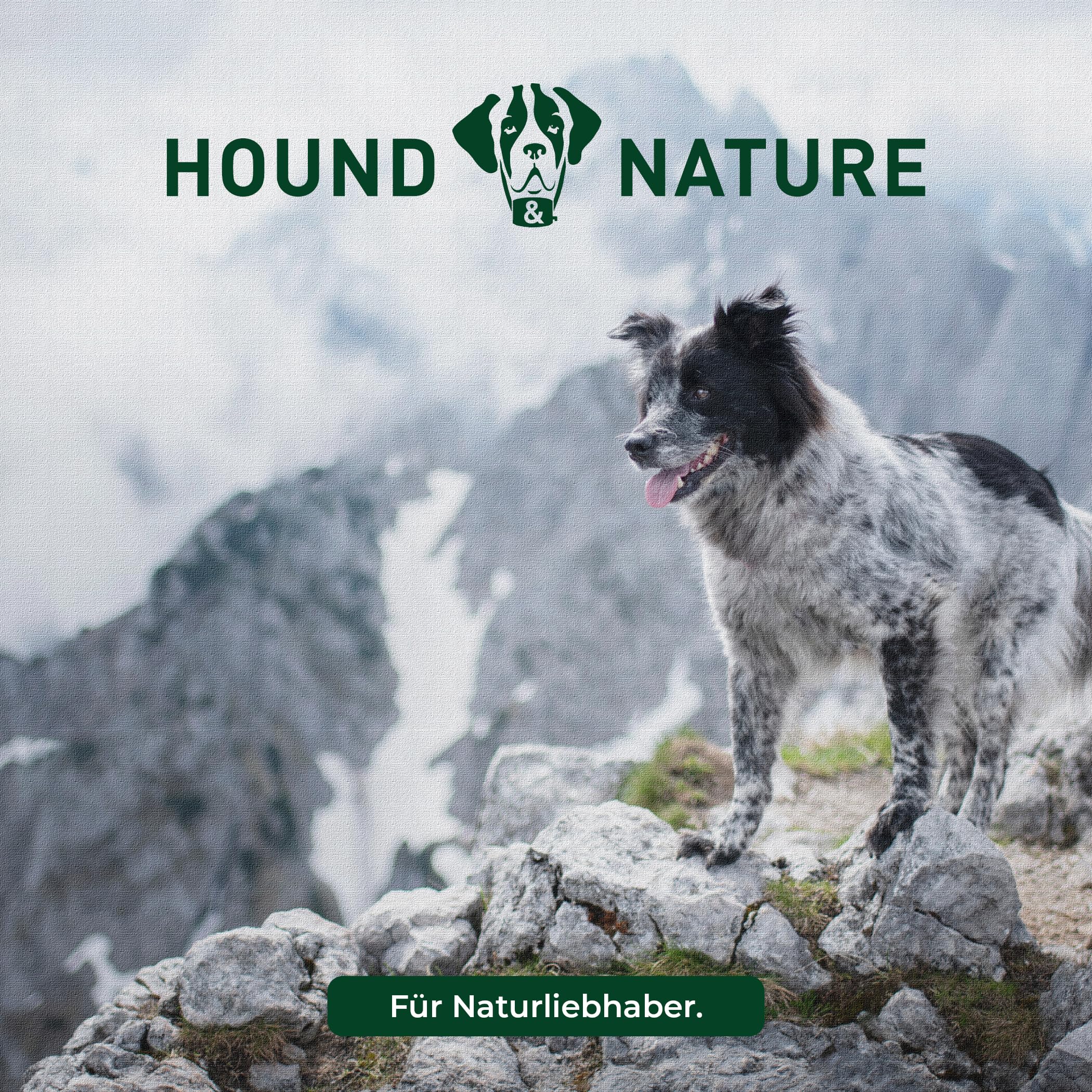 HOUND & NATURE | ekologiczne legowisko dla psa Zermatt | ortopedyczne/twarde | rozm. XXL dla bardzo dużych psów – przytulne legowisko dla psa nadaje się do prania z dwustronną poduszką do leżenia (XXL