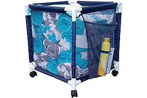 Essentially Yours Small Pool Towel Storage Basket Organizer Bin