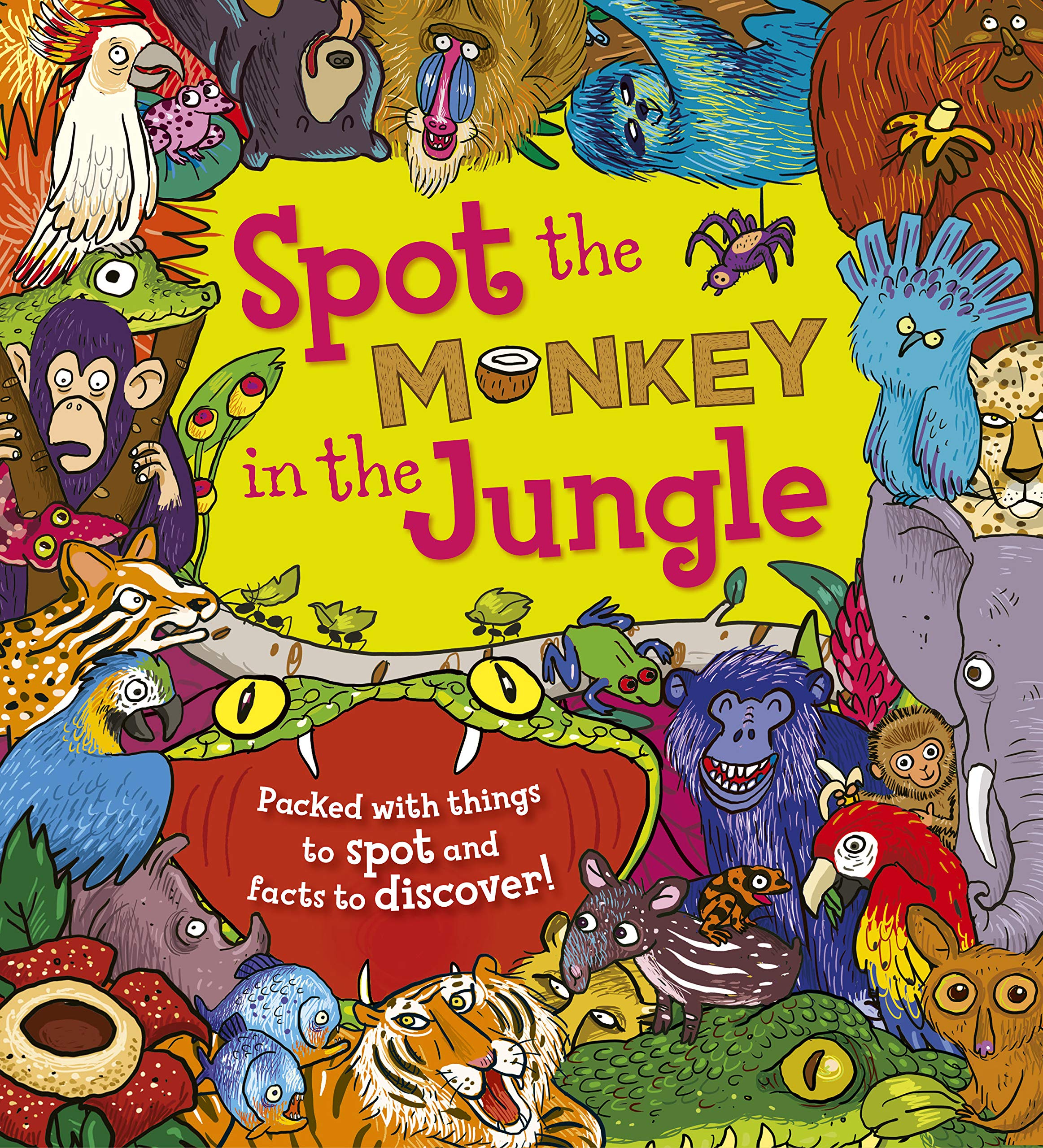 words & pictures Spot the Monkey in the Jungle: Packed with things to spot and facts to discover!