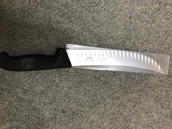 Victorinox Fibrox 10 Cimeter Knife, Curved Blade, Granton, Black Handle