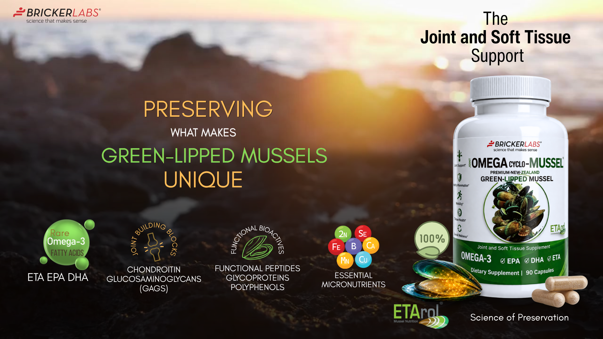 Amazon.com: Bricker Labs Omega Cyclo - Mussel Plus UC-II, Premium
