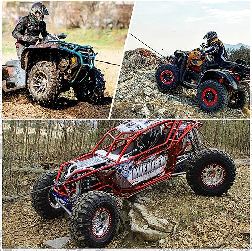 Miniatura 9 de Cuerda de cabrestante sintética de  pulgadas x 50 pies, repuesto de cable de cabrestante con resistencia a la rotura de 7700 libras, cable de