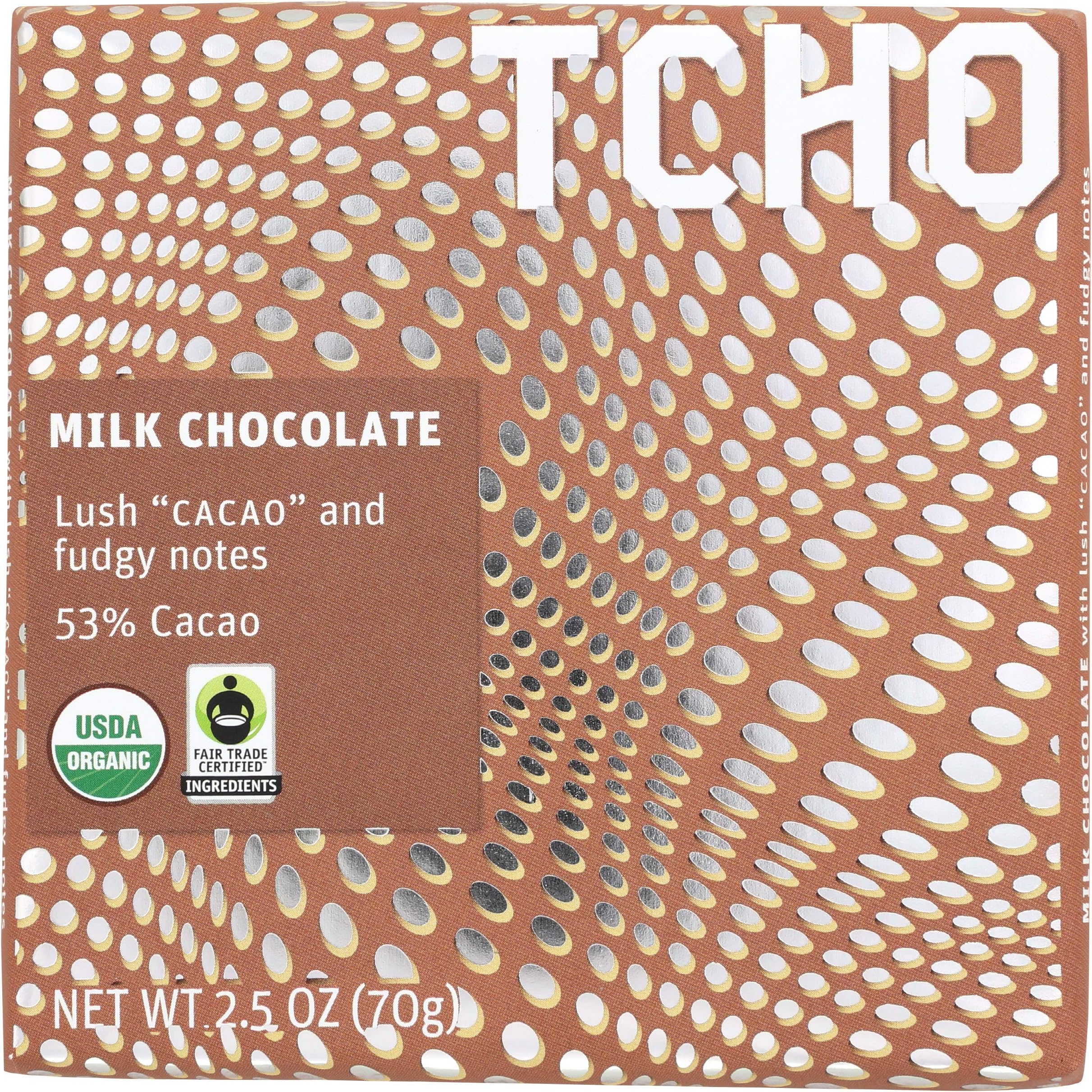 TCHO Milk Chocolate, Cacao, 2.5 oz
