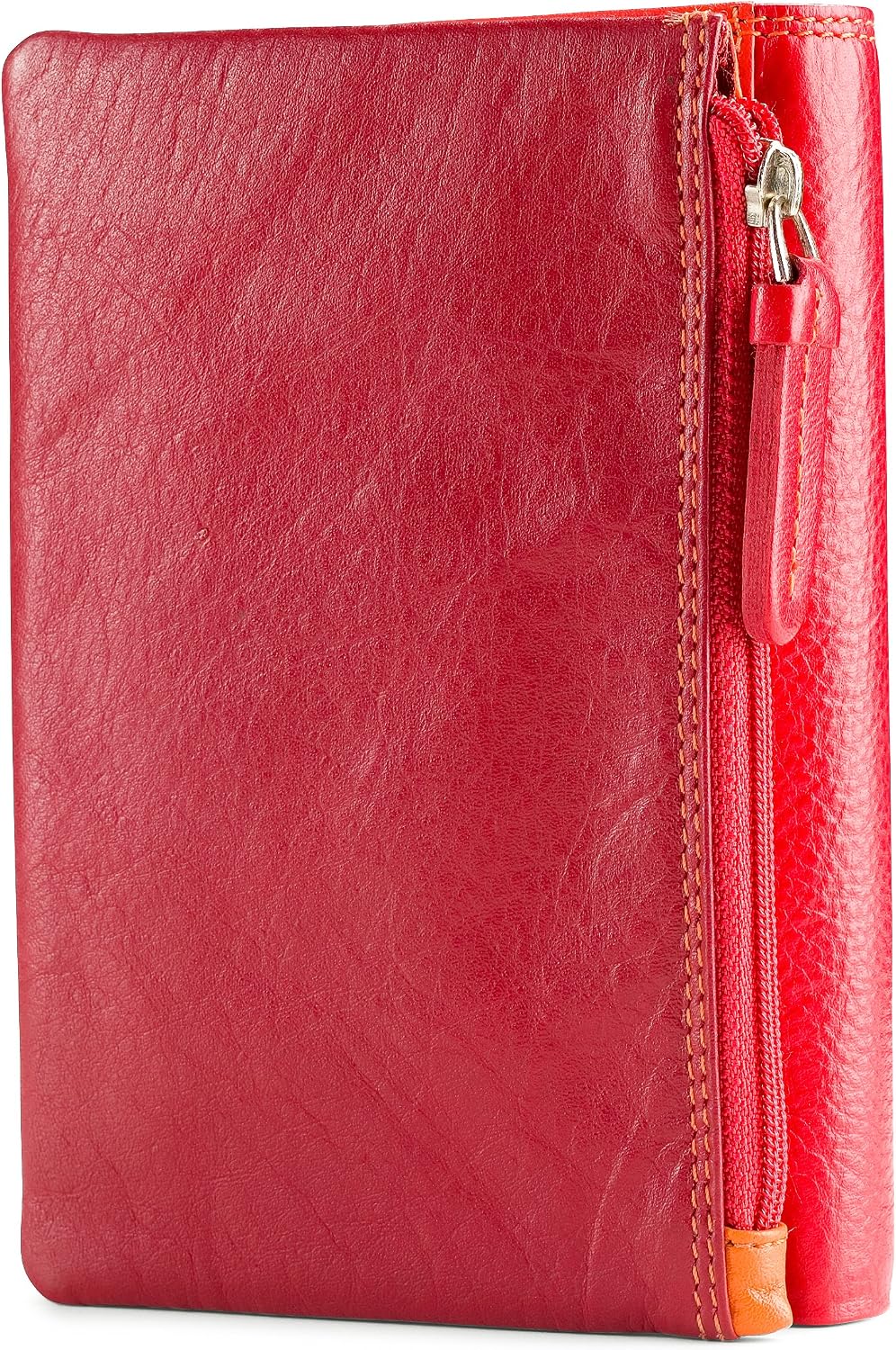 Visconti Penang RB109 Ladies Multi Colored Leather Wallet Purse 4" x 6" (Red Multi)