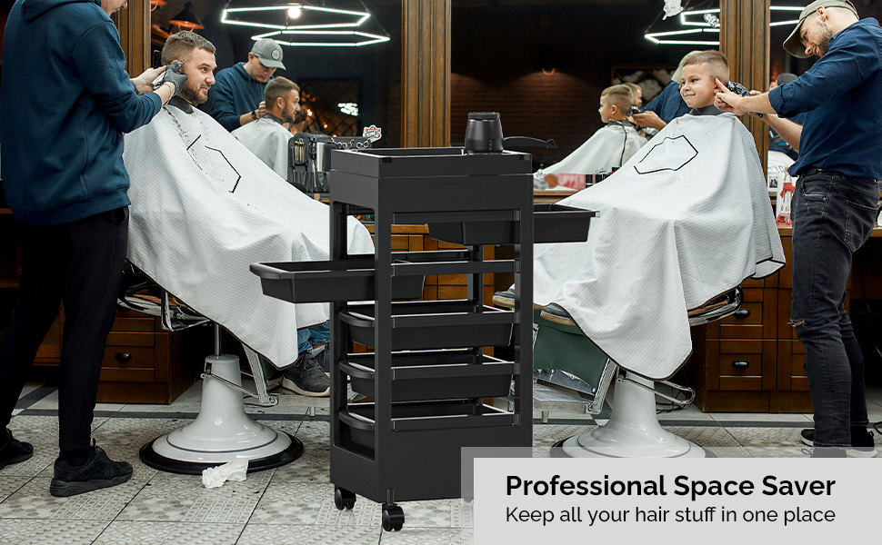 Amazon.com: OmySalon Salon Trolley Cart with Wheels & Hair Dryer