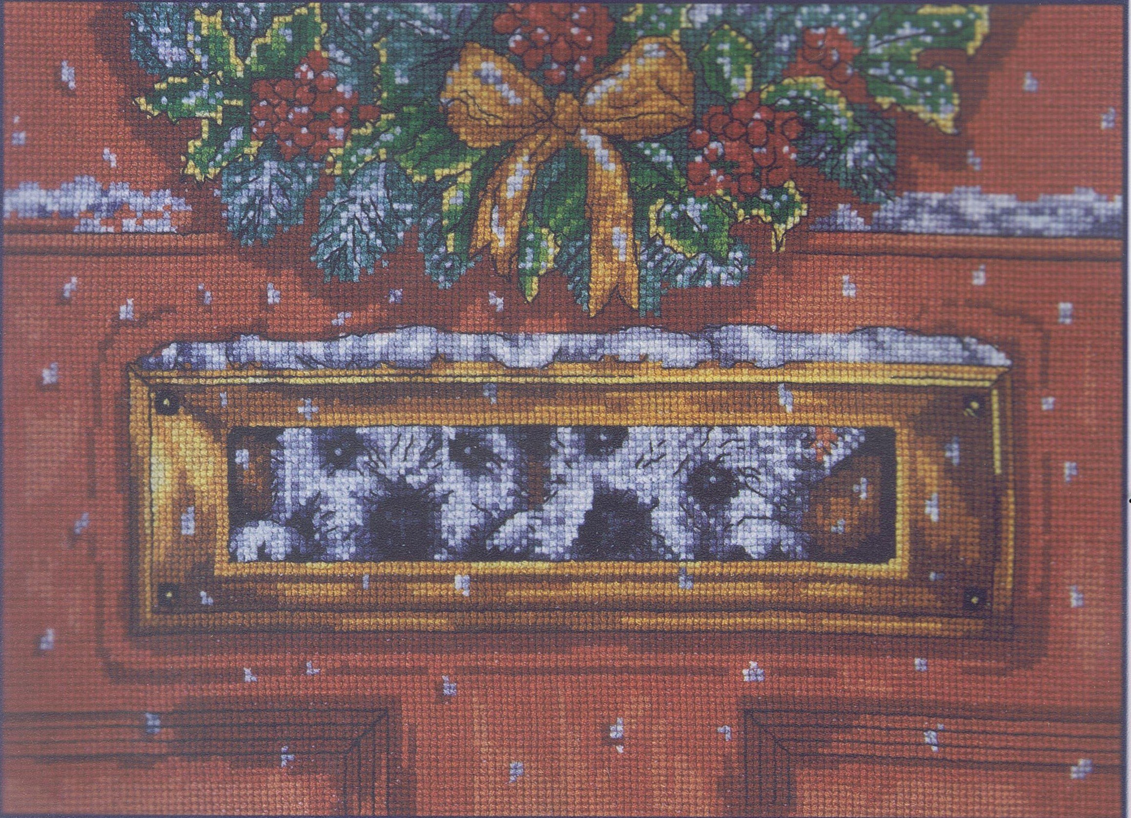 Peek-A-Boo Cross Stitch Kit (Westies Christmas) Pollyanna Pickering - DMC