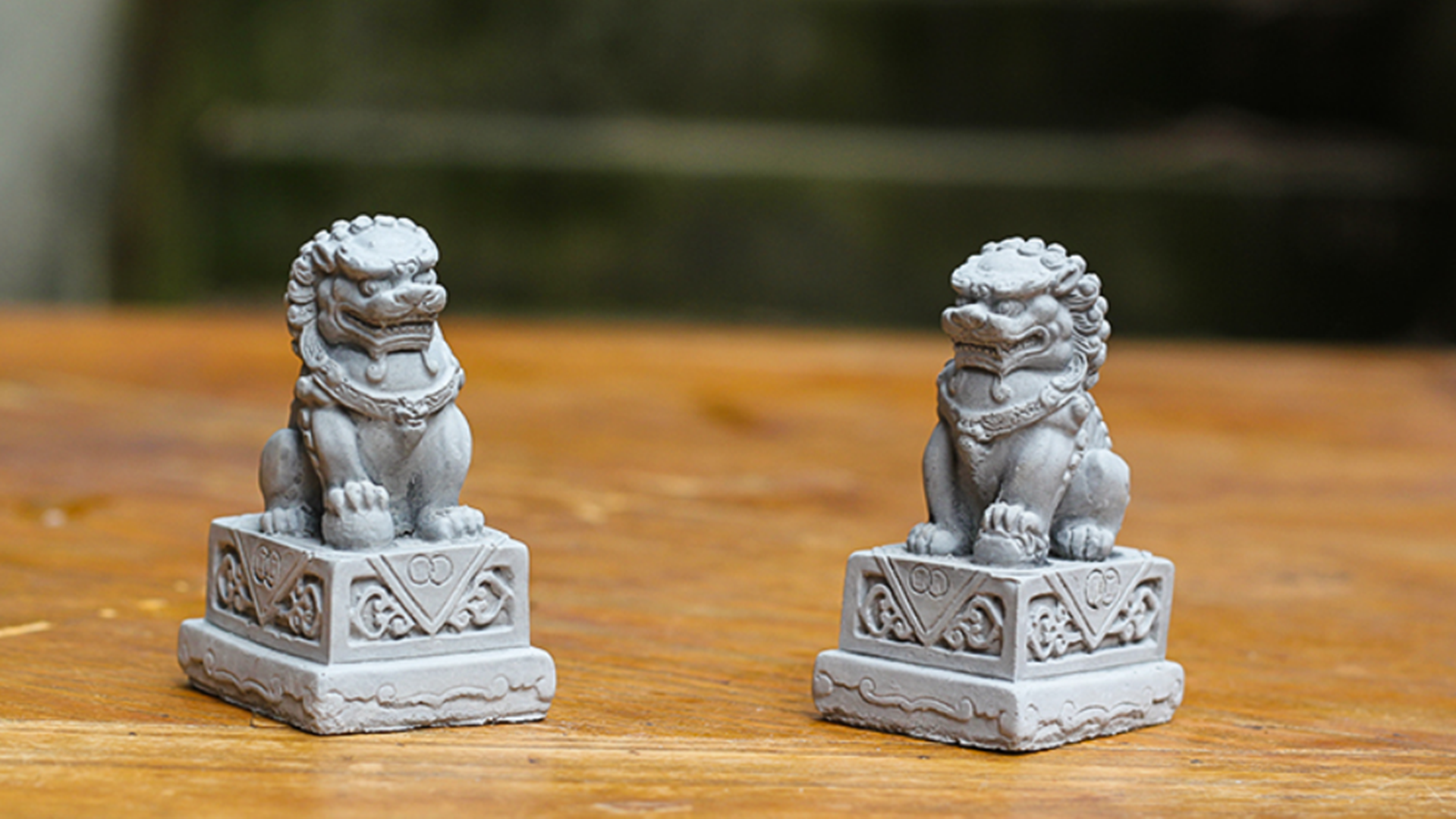 Grote Foo Dogs Standbeelden Paar Marmeren Feng Shui Guardian Lion
