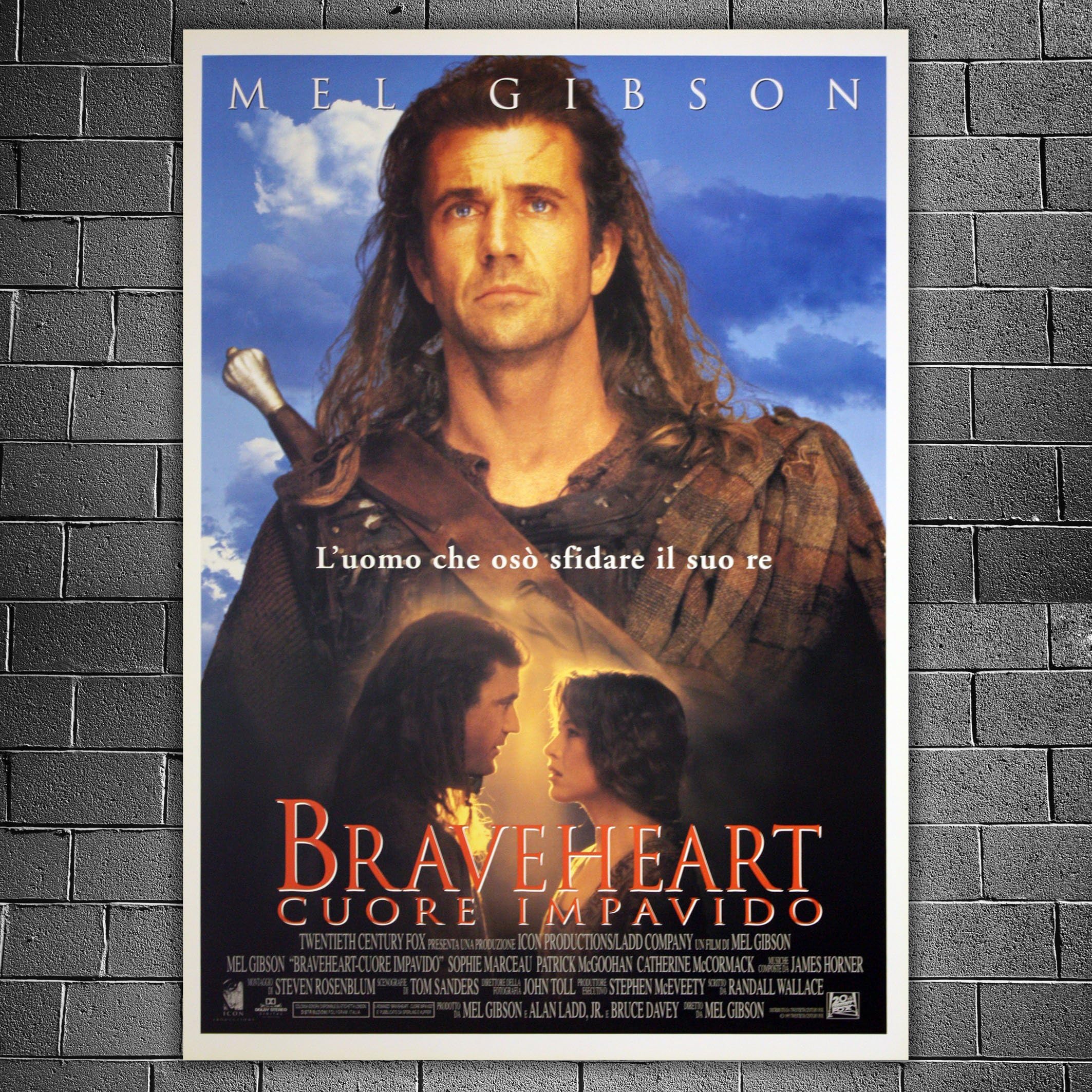 Movie Poster Brave Heart - Size: 70x100 CM - Mel Gibson