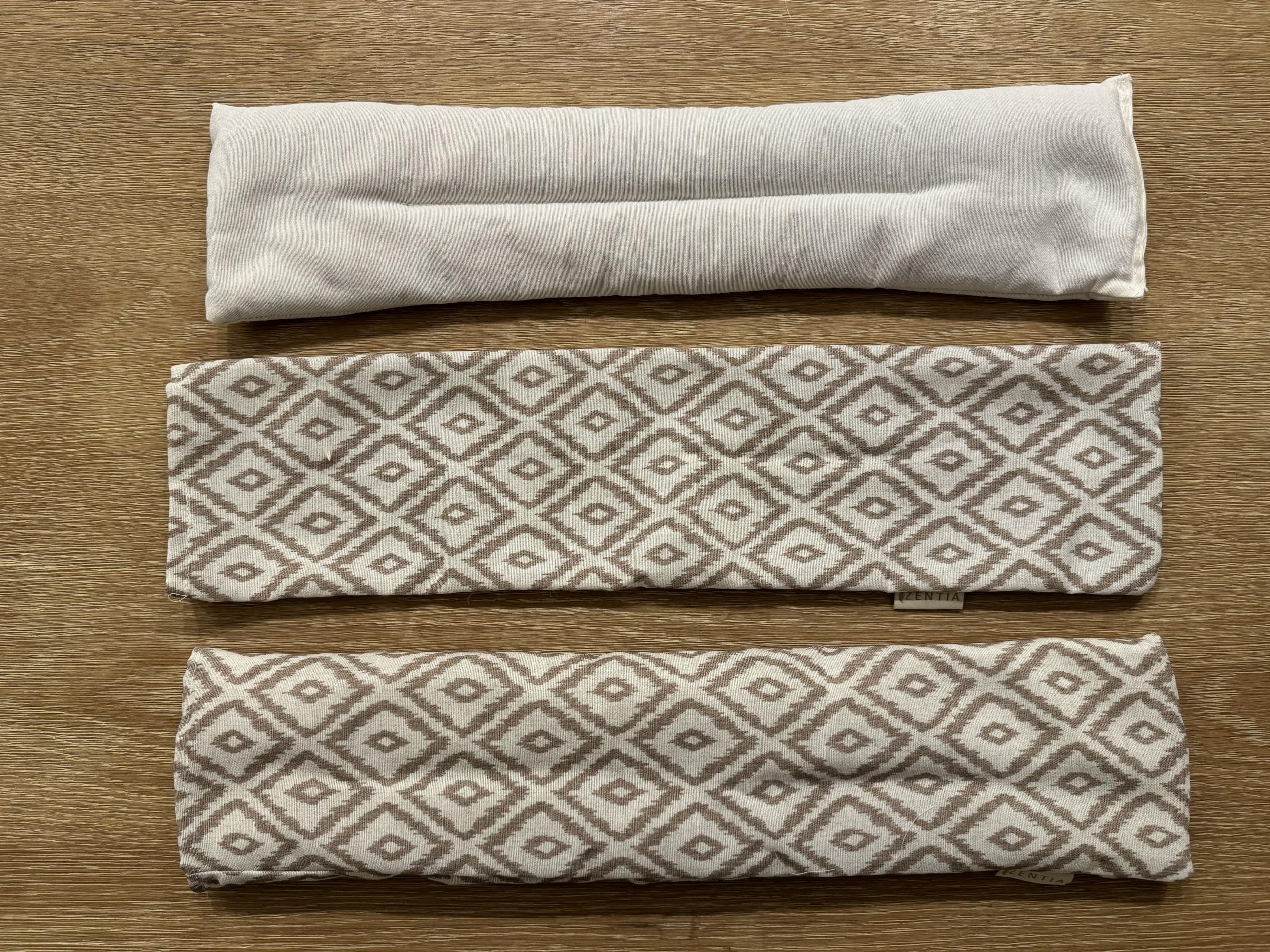 Sacco Semi Microonde 12x50cm Lavanda, 100% Cotone - Borsa Termica Calore e Freddo - Cuscino Cervical Grande