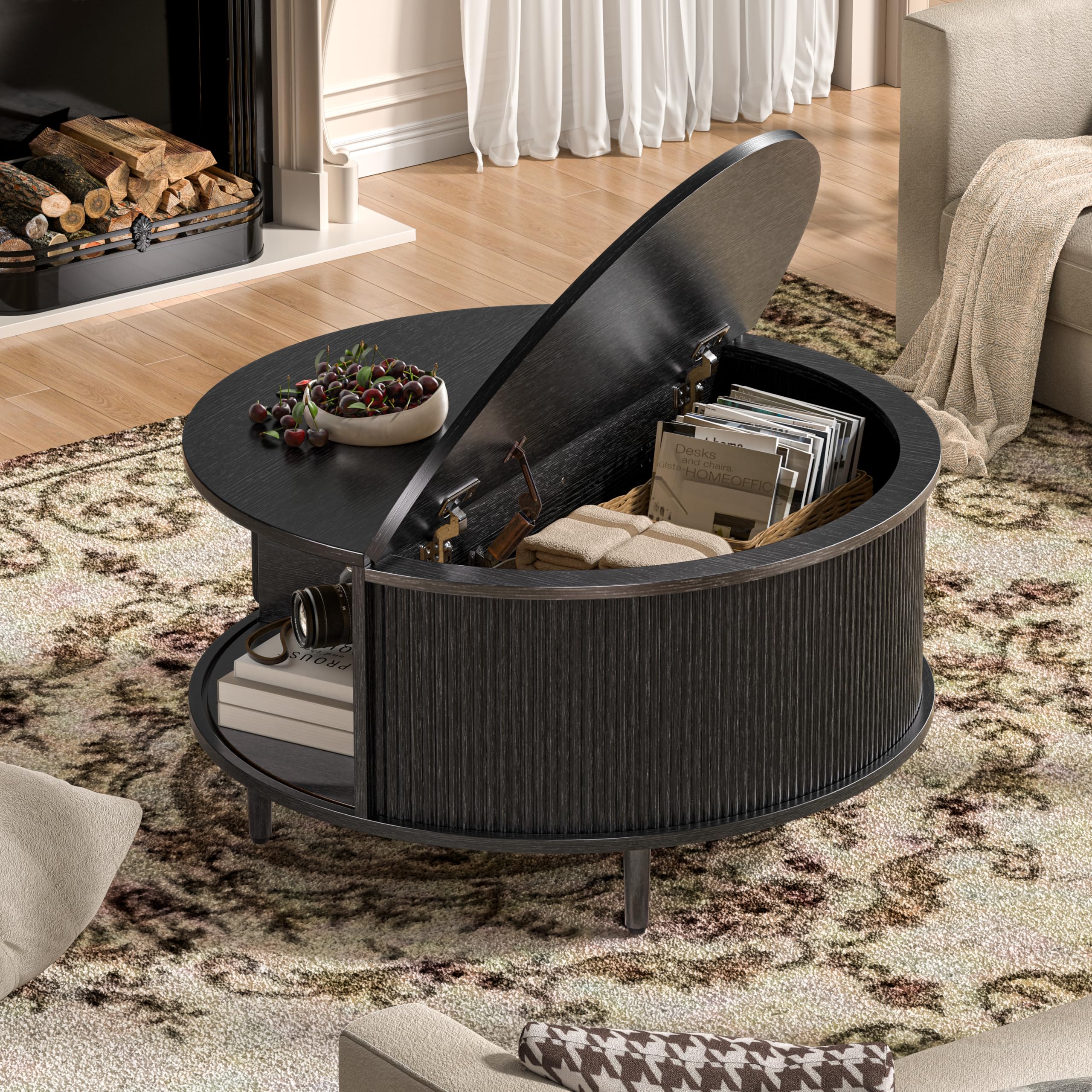 Amazon.com: Round Coffee Table, 31.5